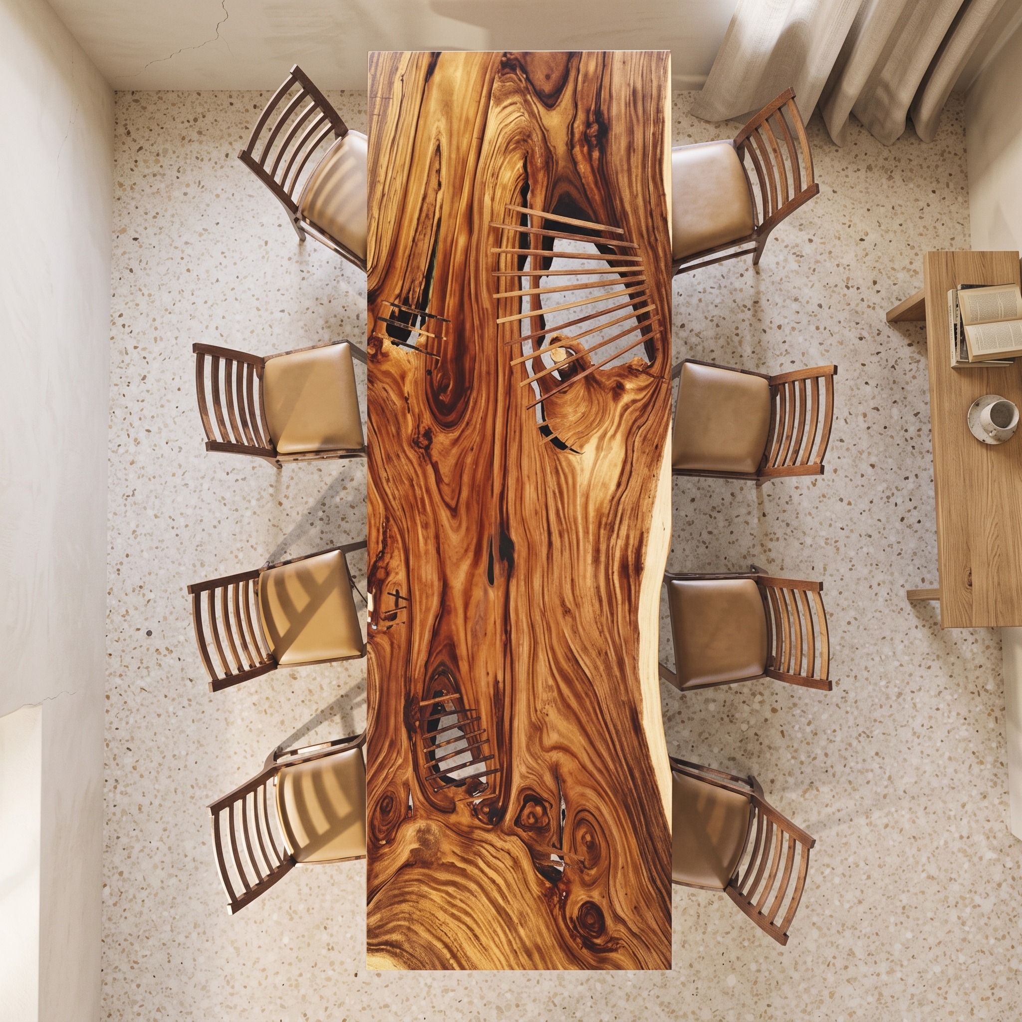 Natural Wood Rustic Solid Wood Decor Room Christmas Gift