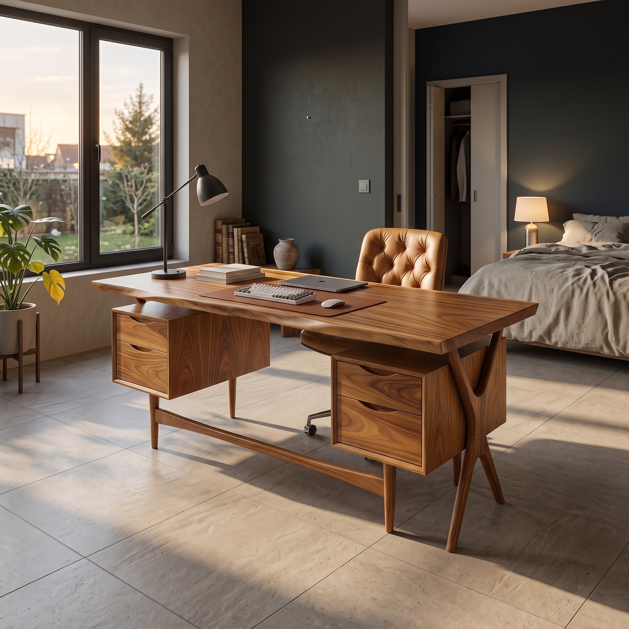 Organic Corner Executive Desk Home Office