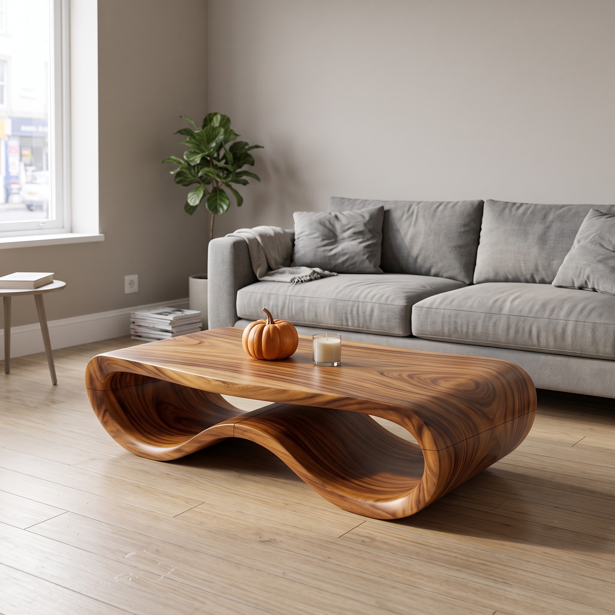 Organic Halloween Freeform Table for Rustic Living Space