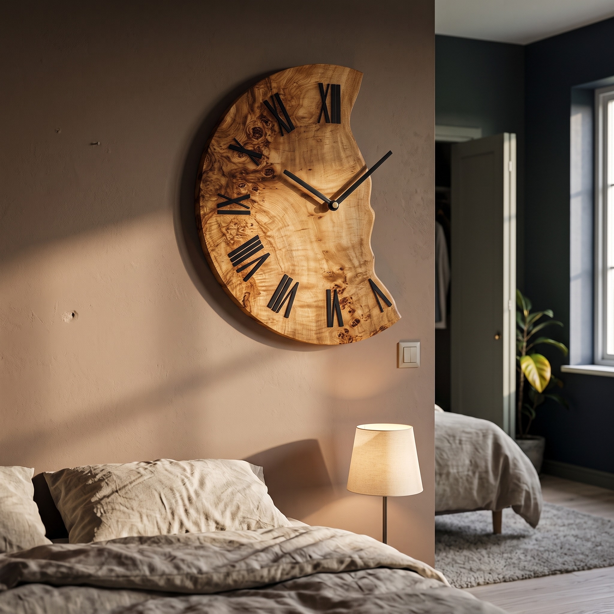 Organic Live Edge Clock for Home Decor