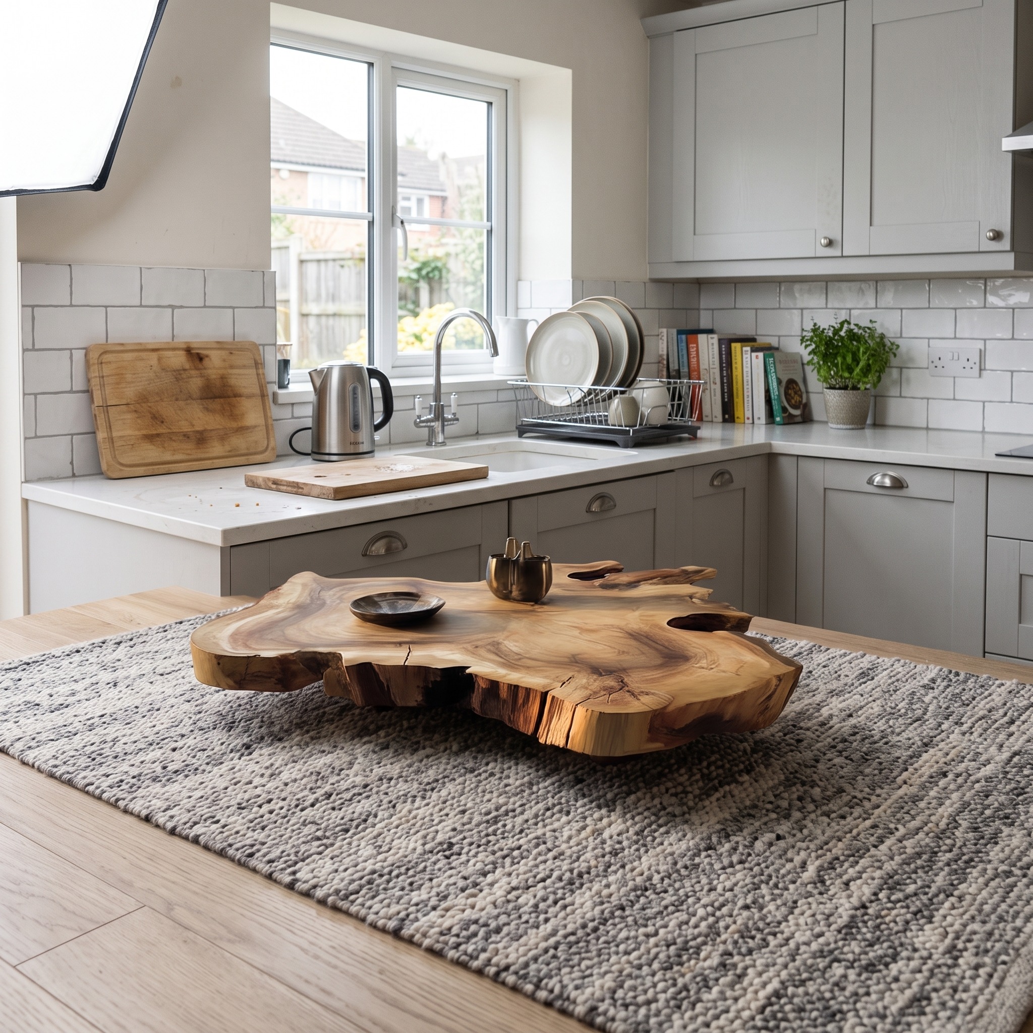 Organic Live Edge Coffee Table Luxury Modern Home Decor