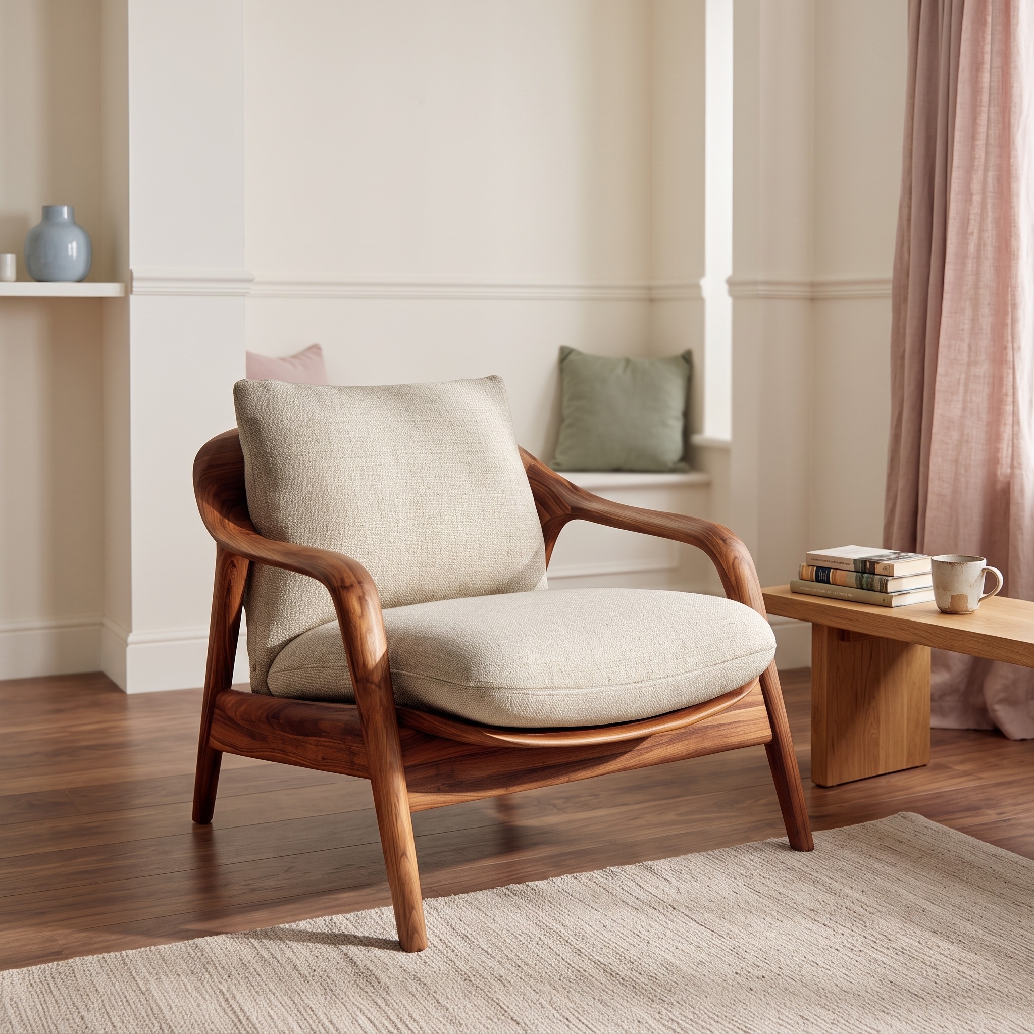 Organic Sculptural Armchair for Luxury Living Room