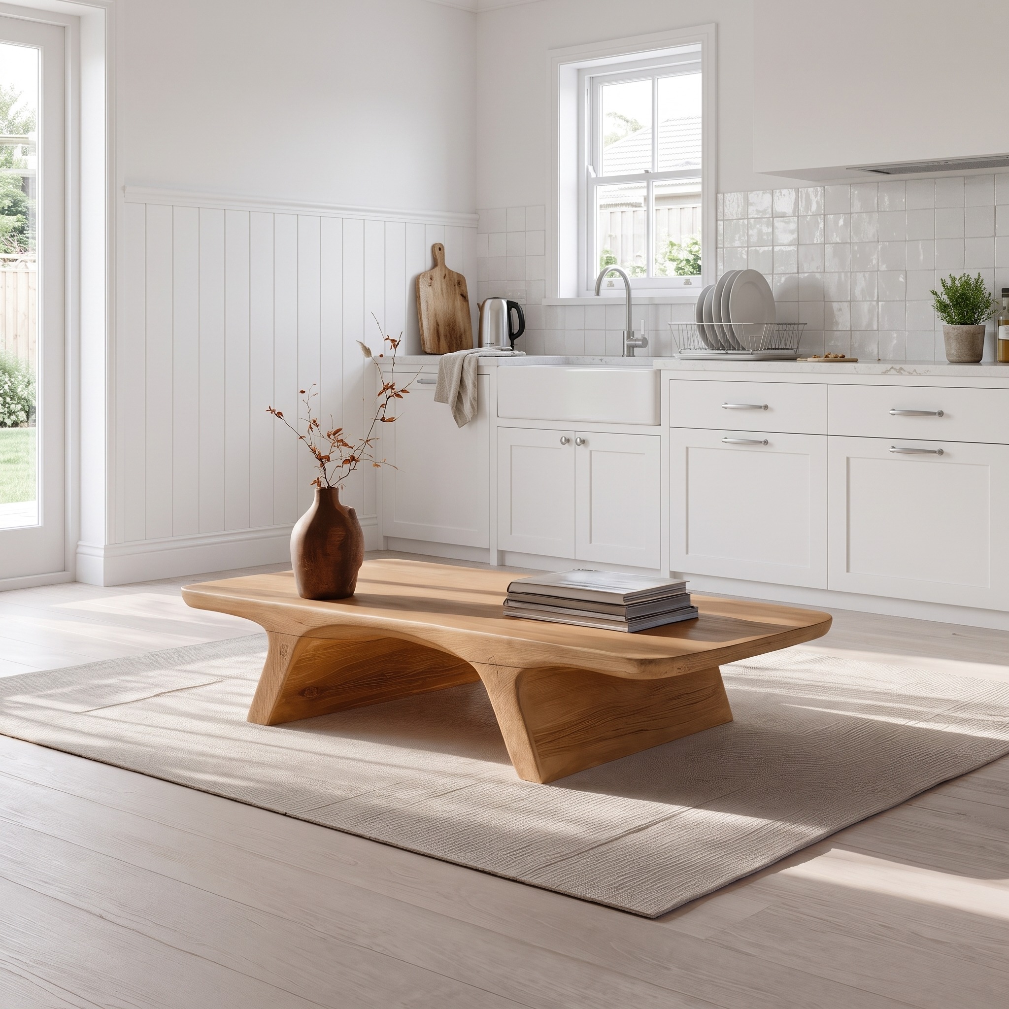 Organic Sculptural Coffee Table for Living Room