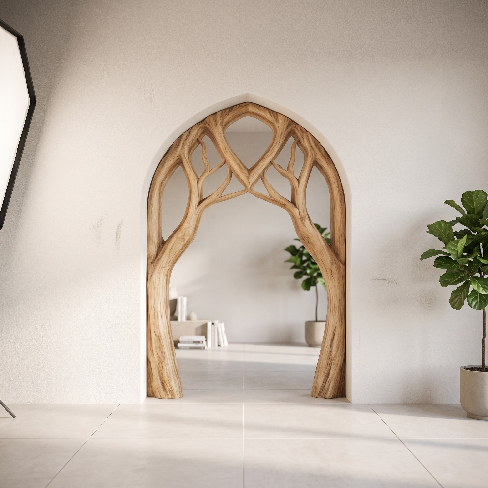 Organic Sculptural Doorway Arch for Living Space and Interior Area