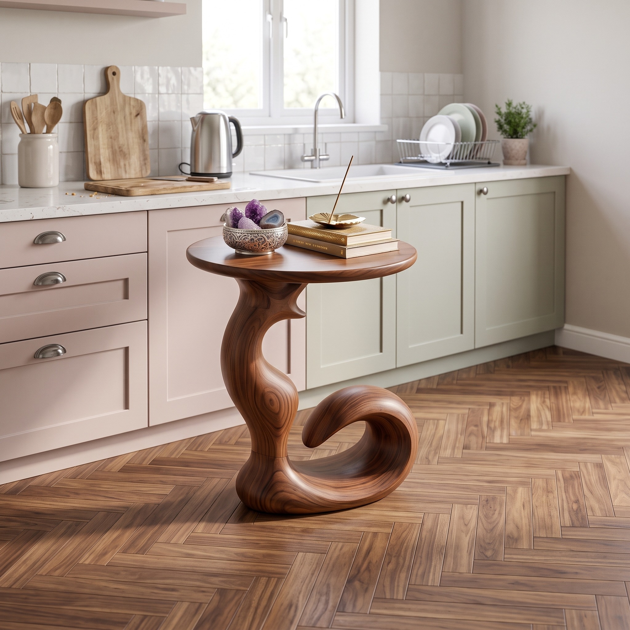 Organic Sculptural Side Table Luxury Living Room