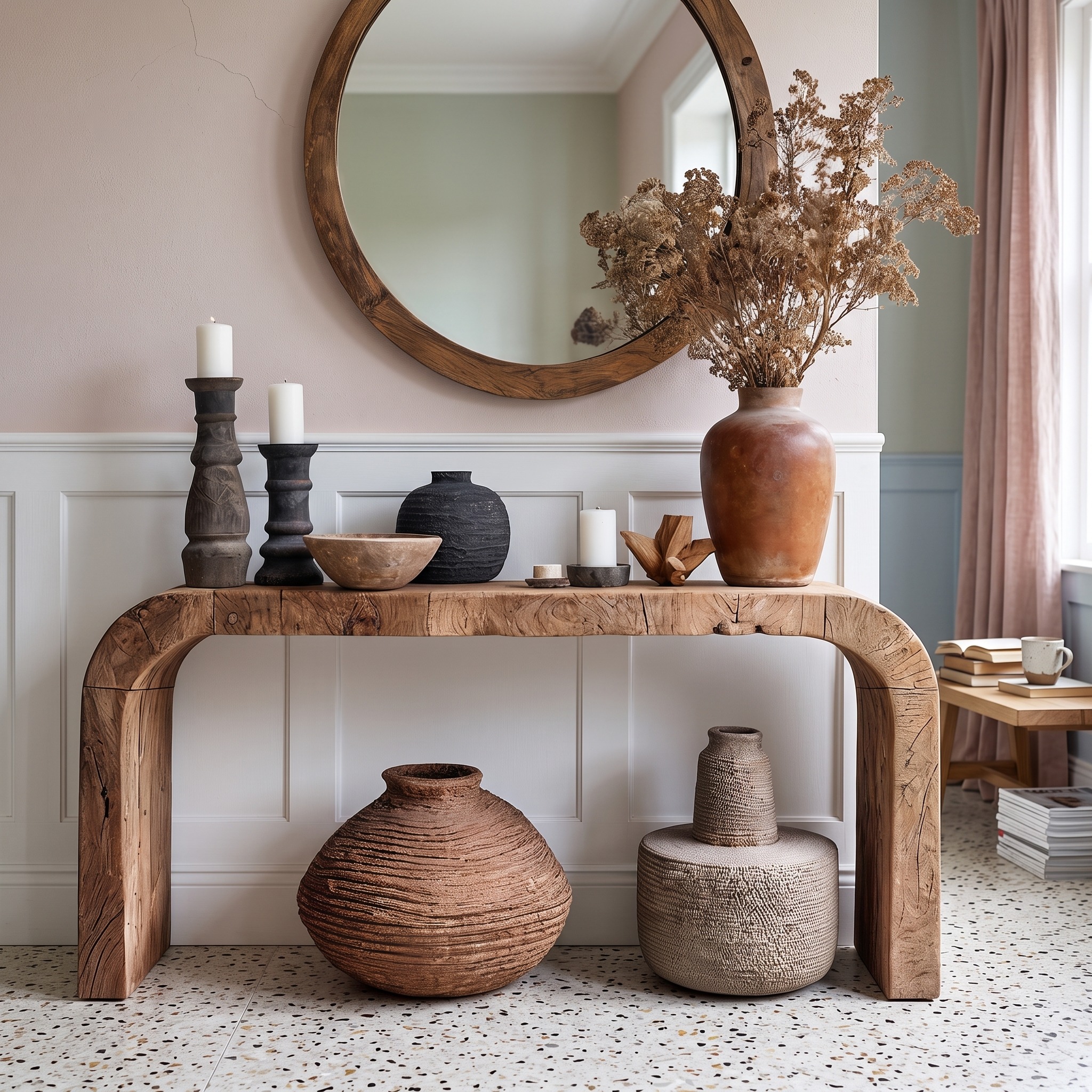 Reclaimed Entryway Table Decor