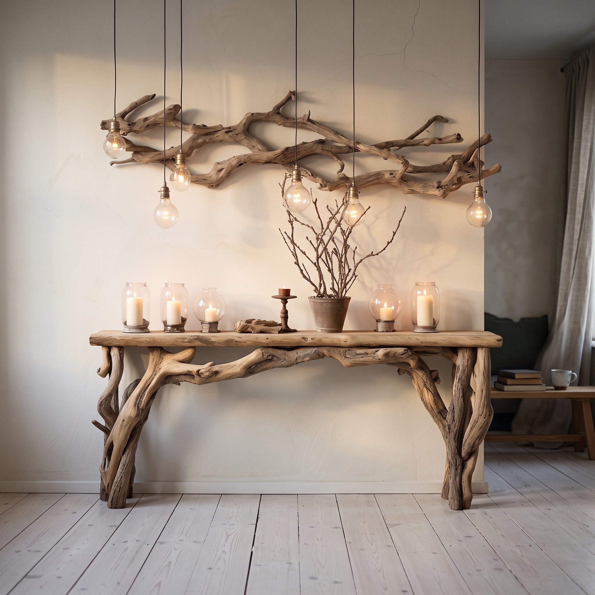 Reclaimed Wood Console Table