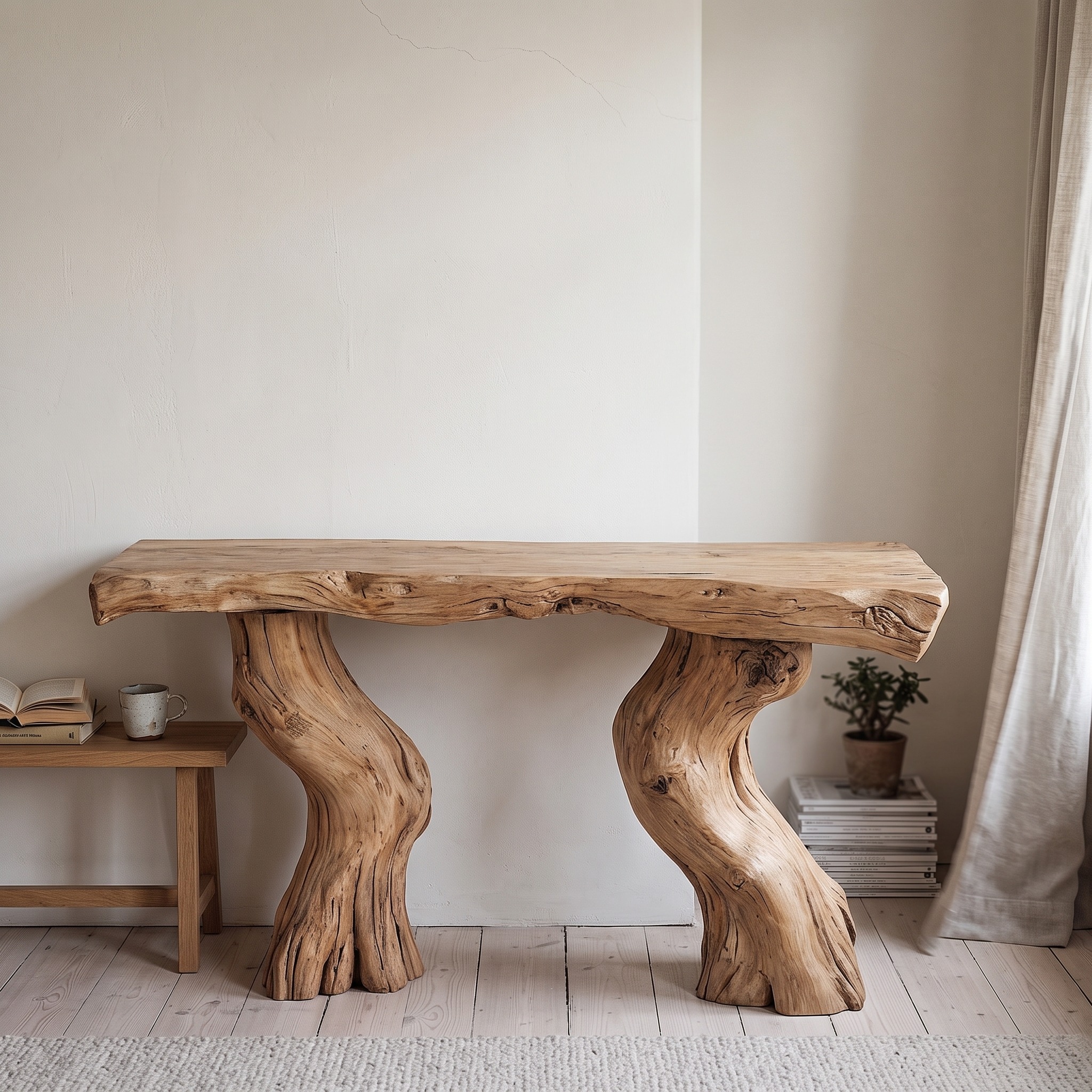 Reclaimed Wood Entry Console Table