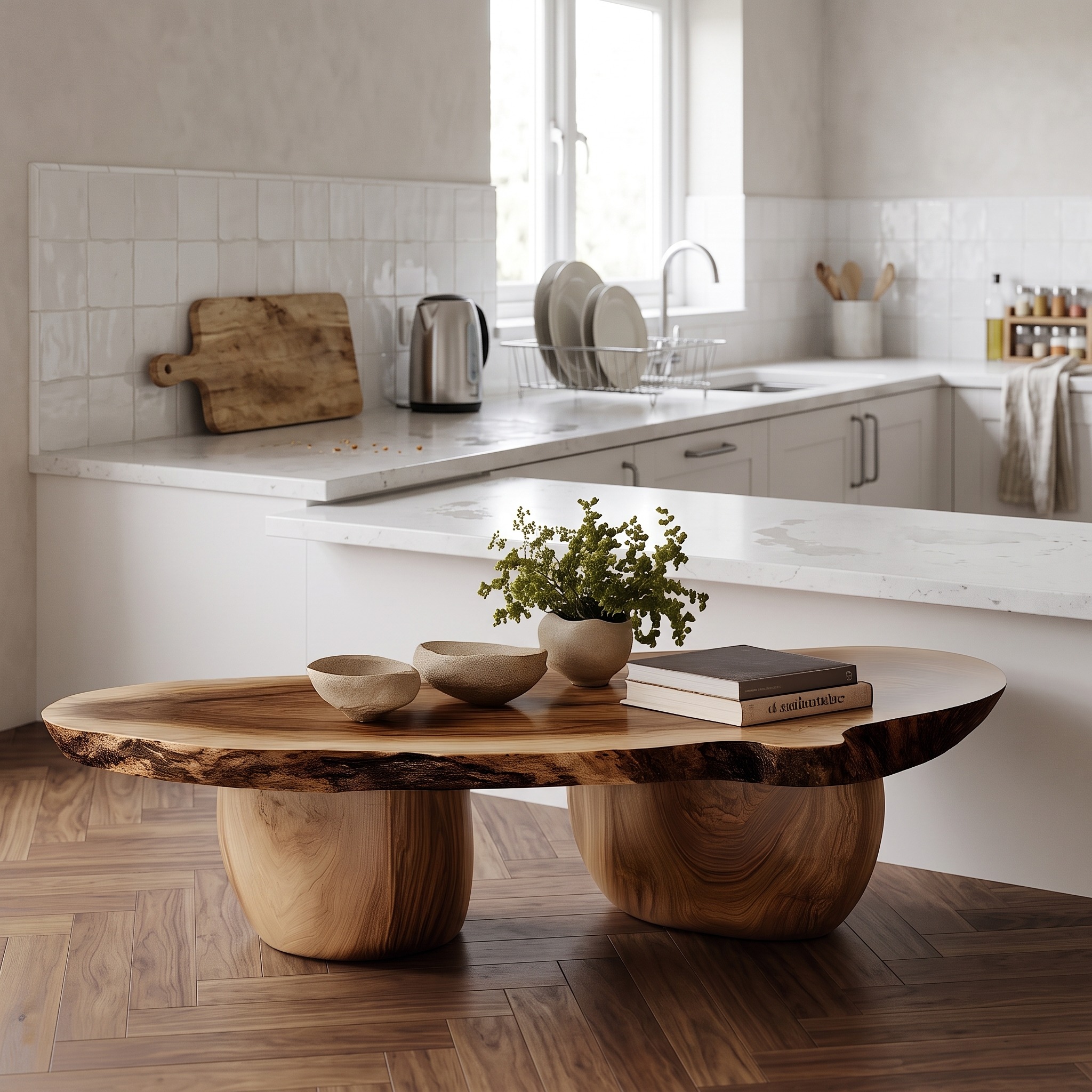 Refined Natural Wood Coffee Table for Cozy Living Room Makeovers