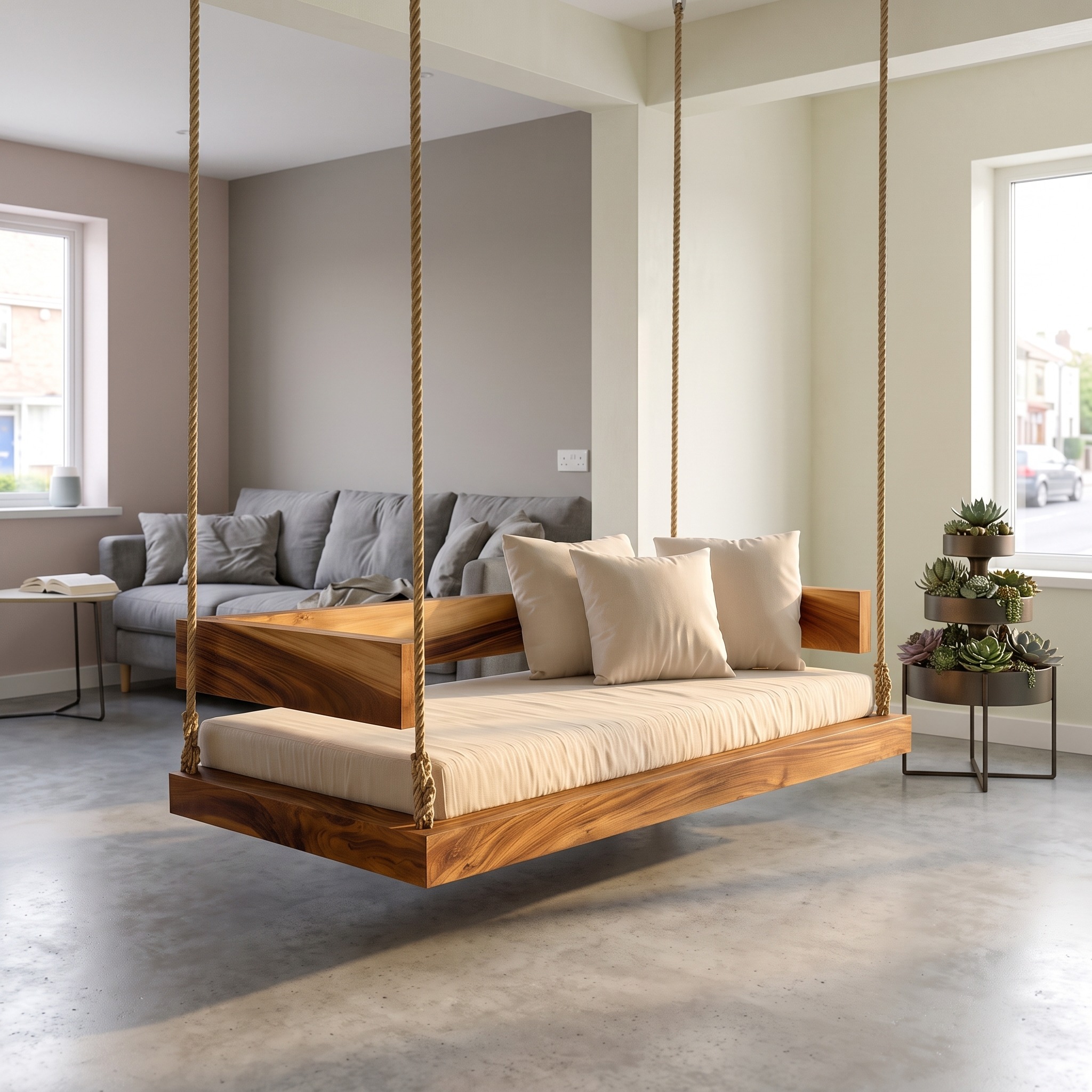 Resort Style Hanging Daybed Swing Retreat
