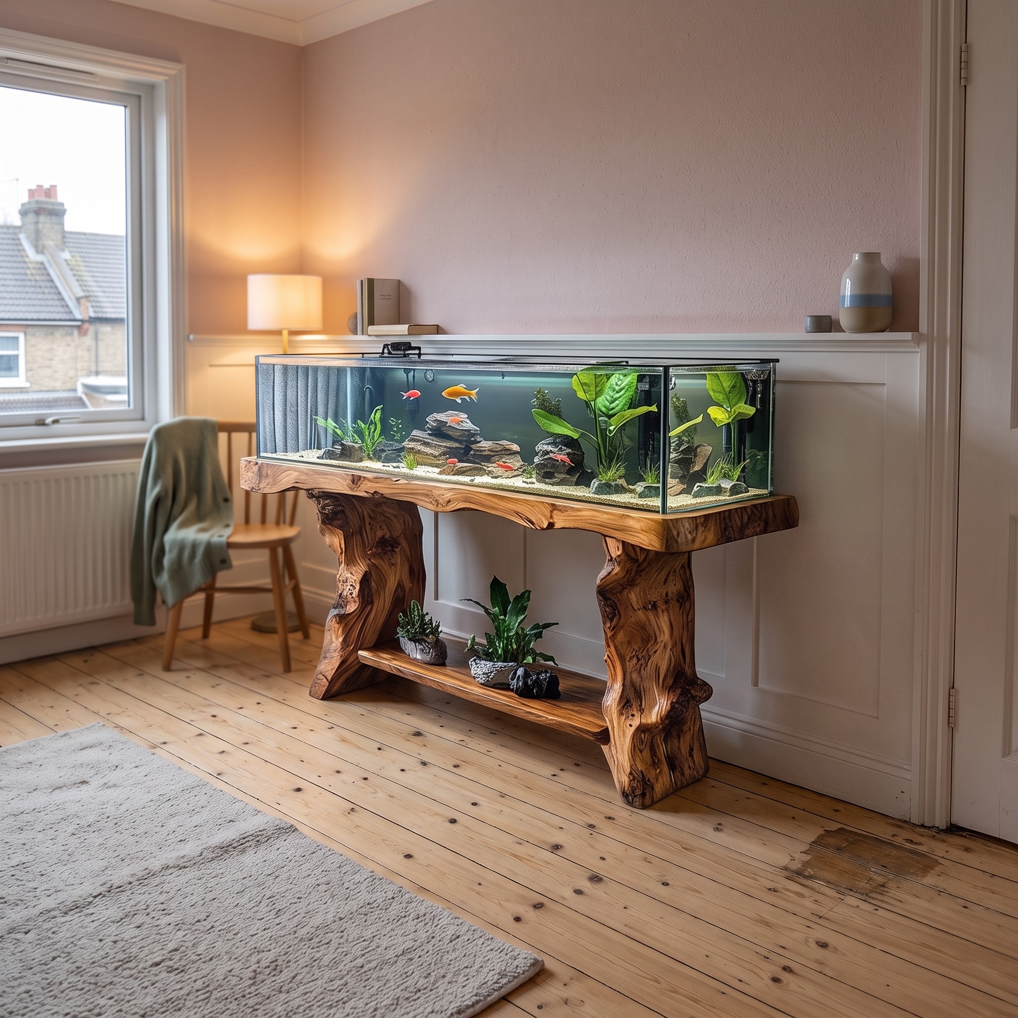 Rustic Aquarium Stand Office or Living Room