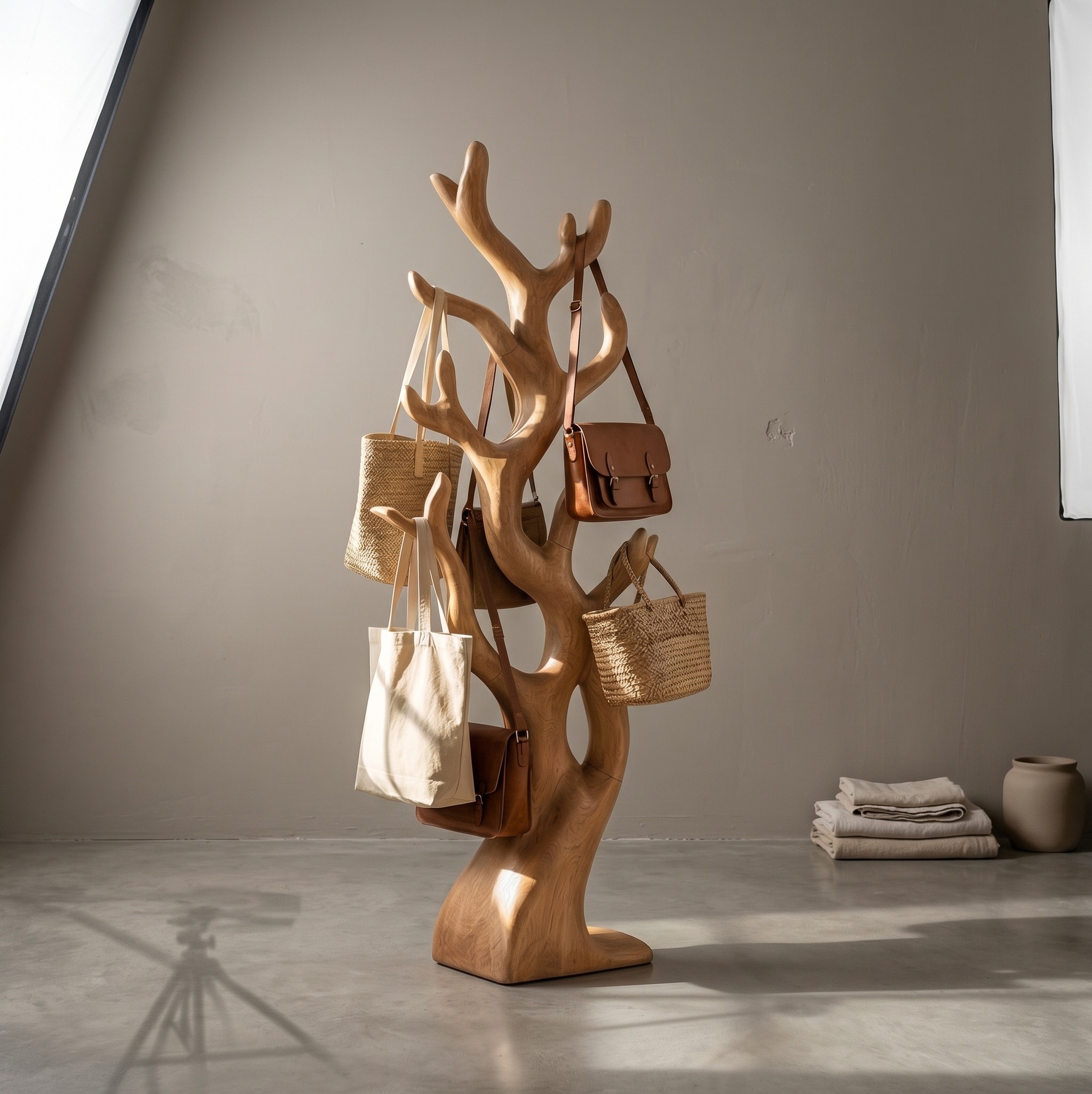 Rustic Artistic Tree Coat Rack for Entryway and Interior Styling