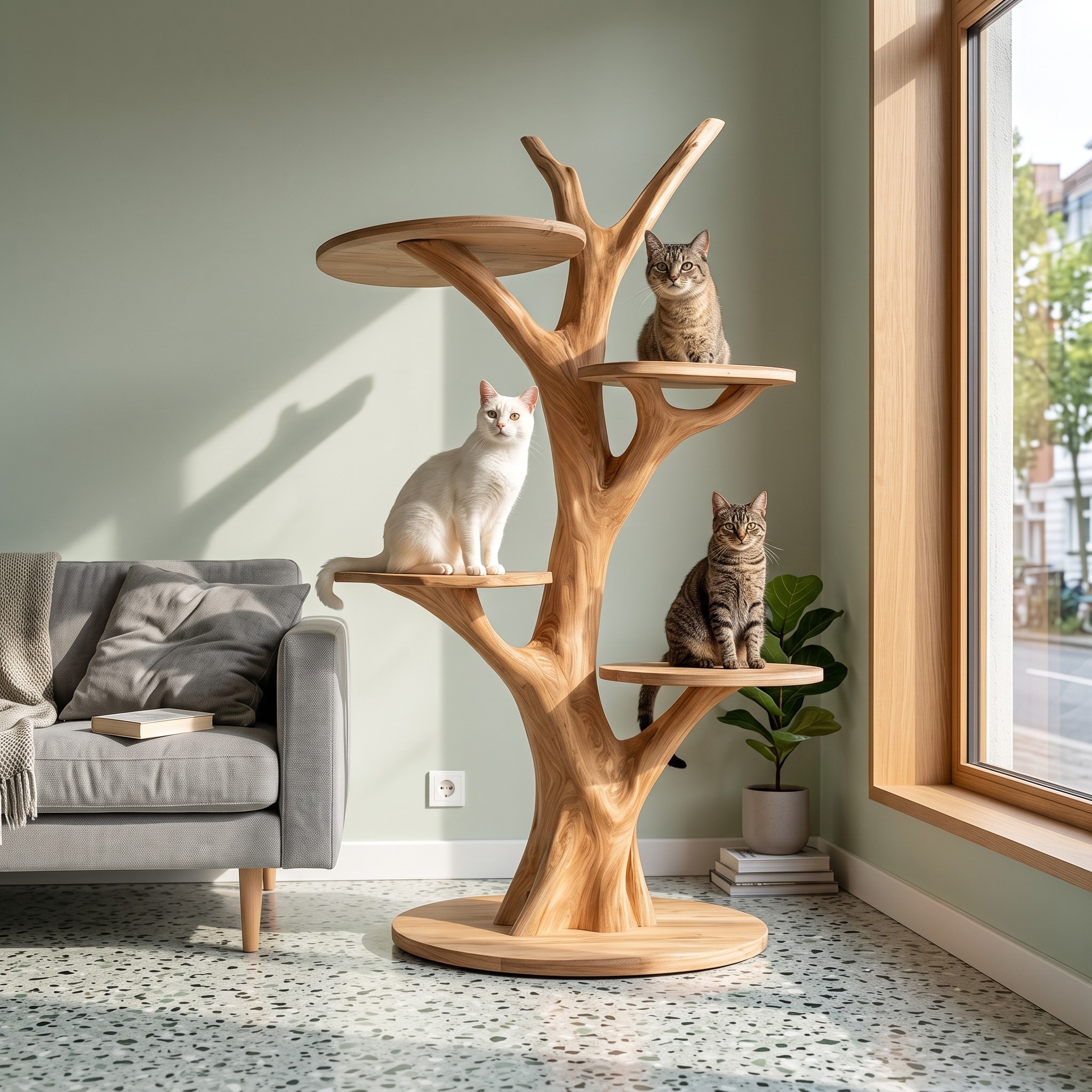 Rustic Cat Tower Tree Inspired Furniture Living Room