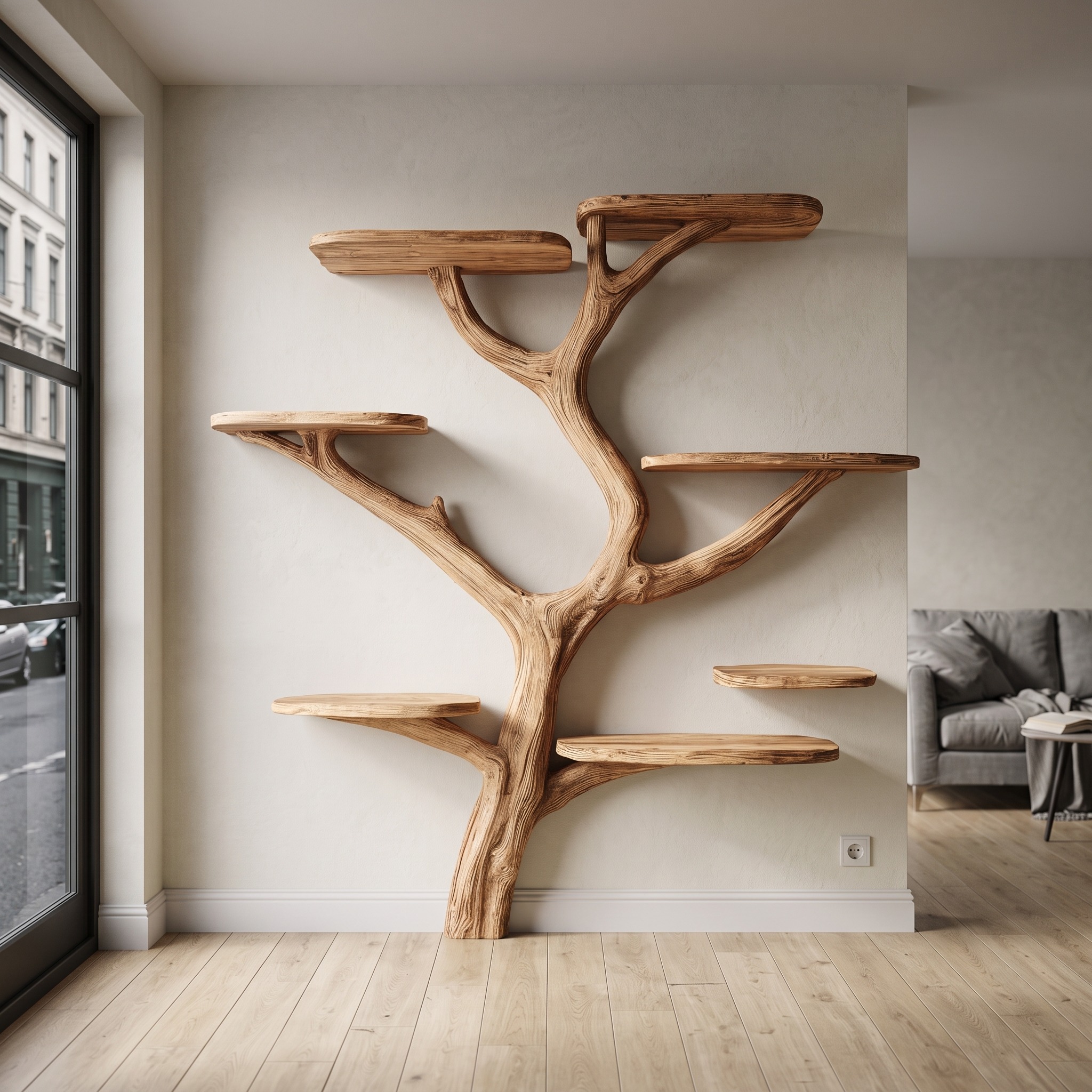 Rustic Cat Tree Perch Living Room Pet Friendly Decor