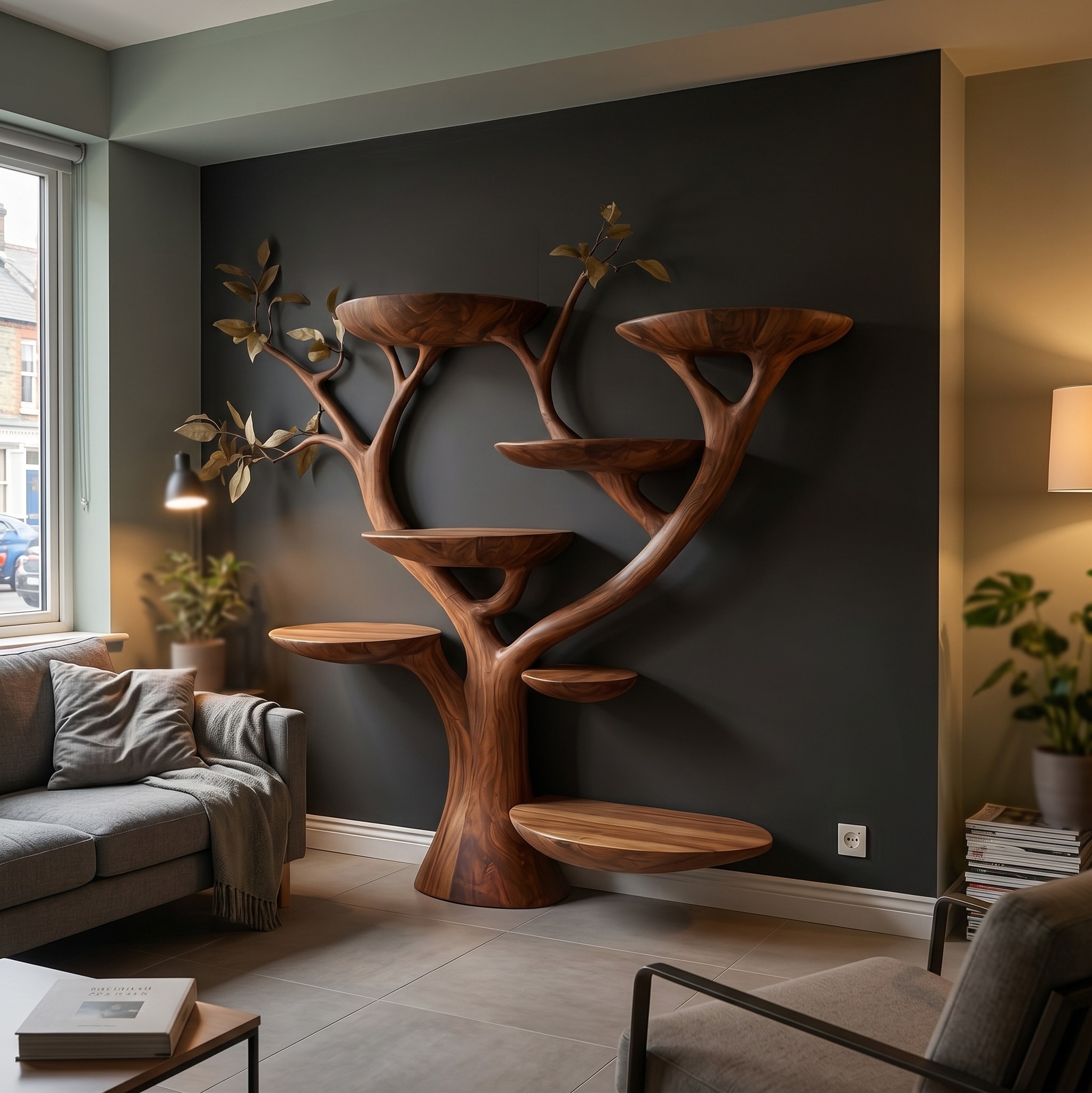 Rustic Cat Wall Tree Living Room and Home
