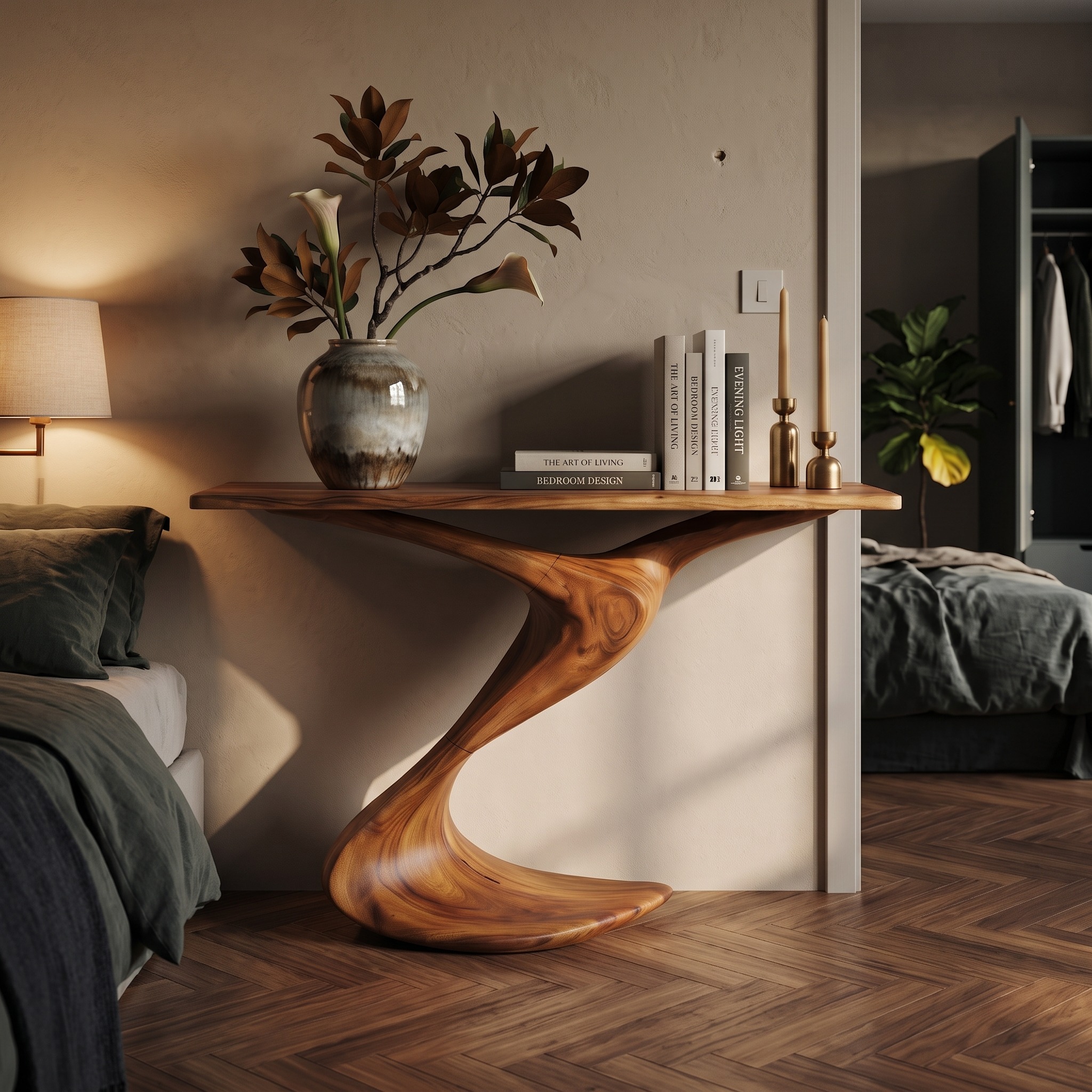 Rustic Console Table Entryway Design