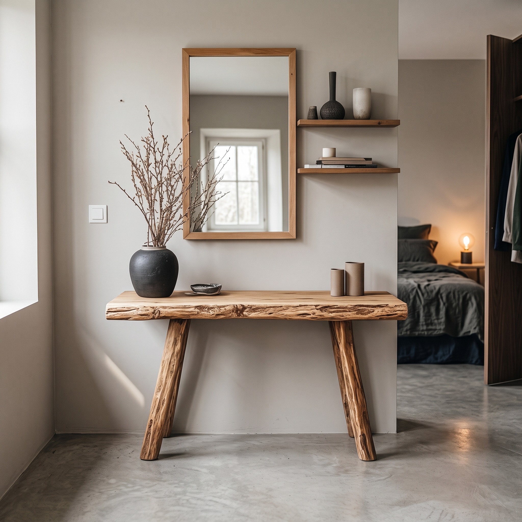 Rustic Console Table Entryway
