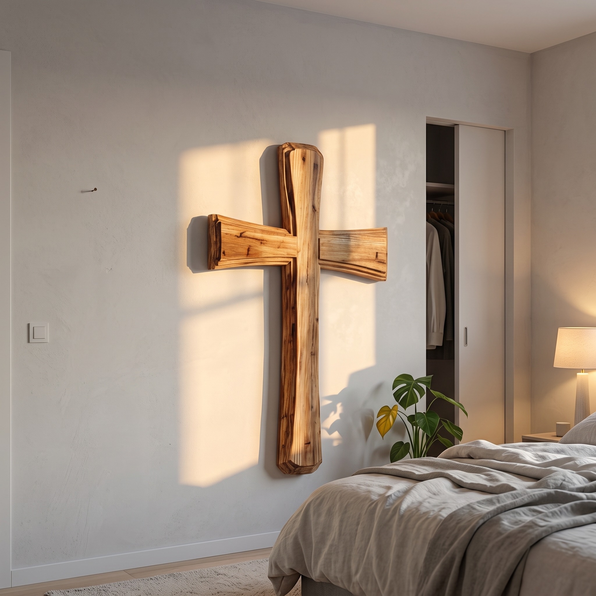 Rustic Decorative Wall Cross Home Office or Living Room