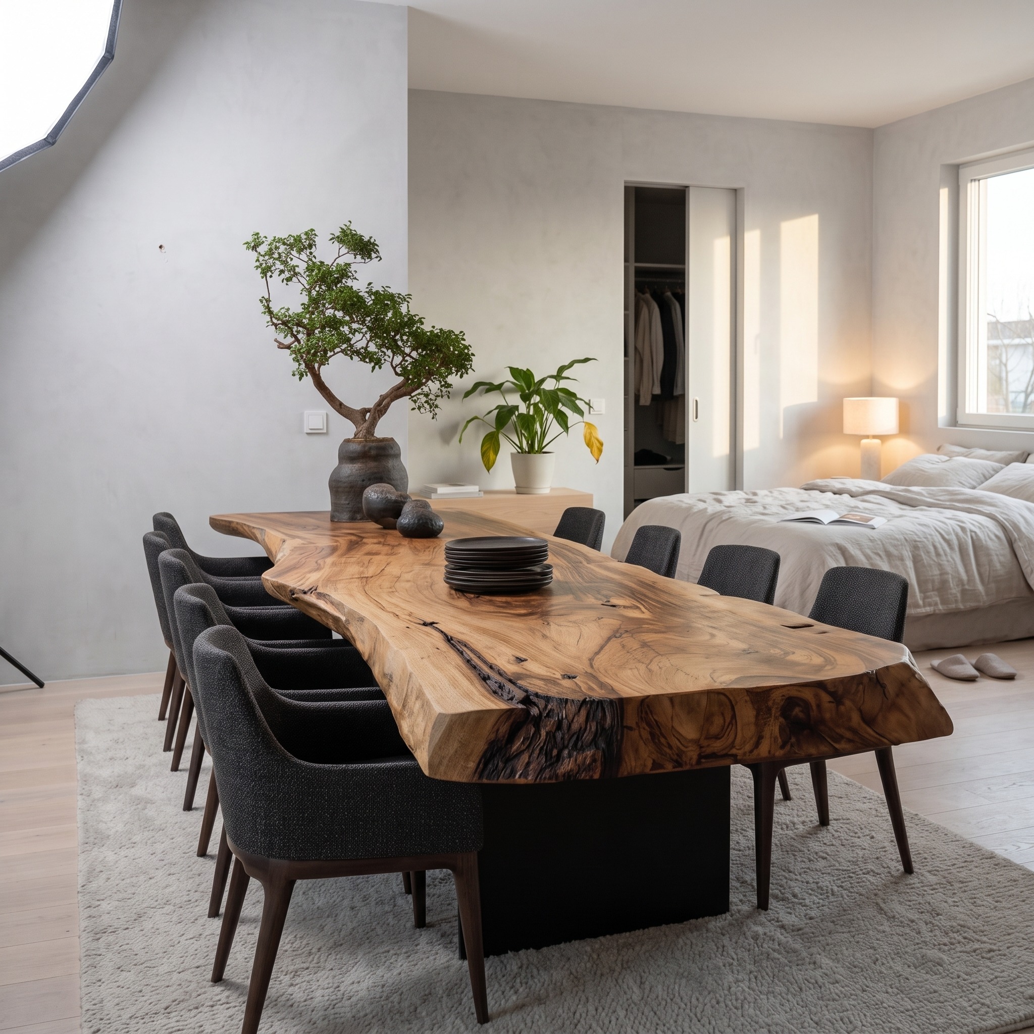Rustic Dining Table Living Space