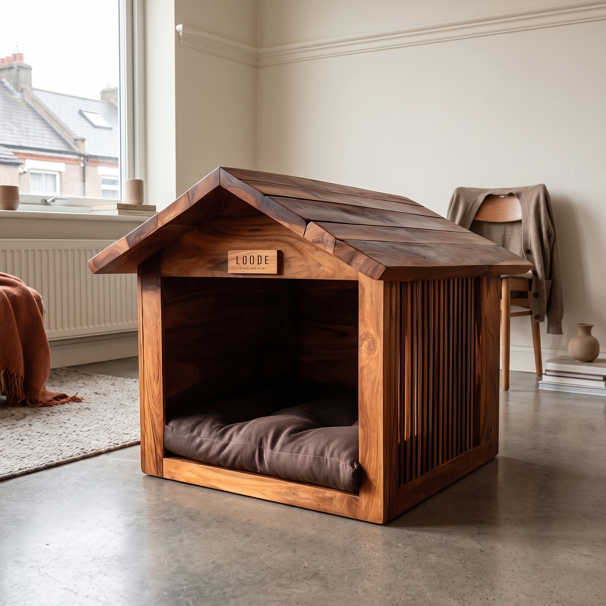 Rustic Farmhouse Pet House for Living Room or Home Space
