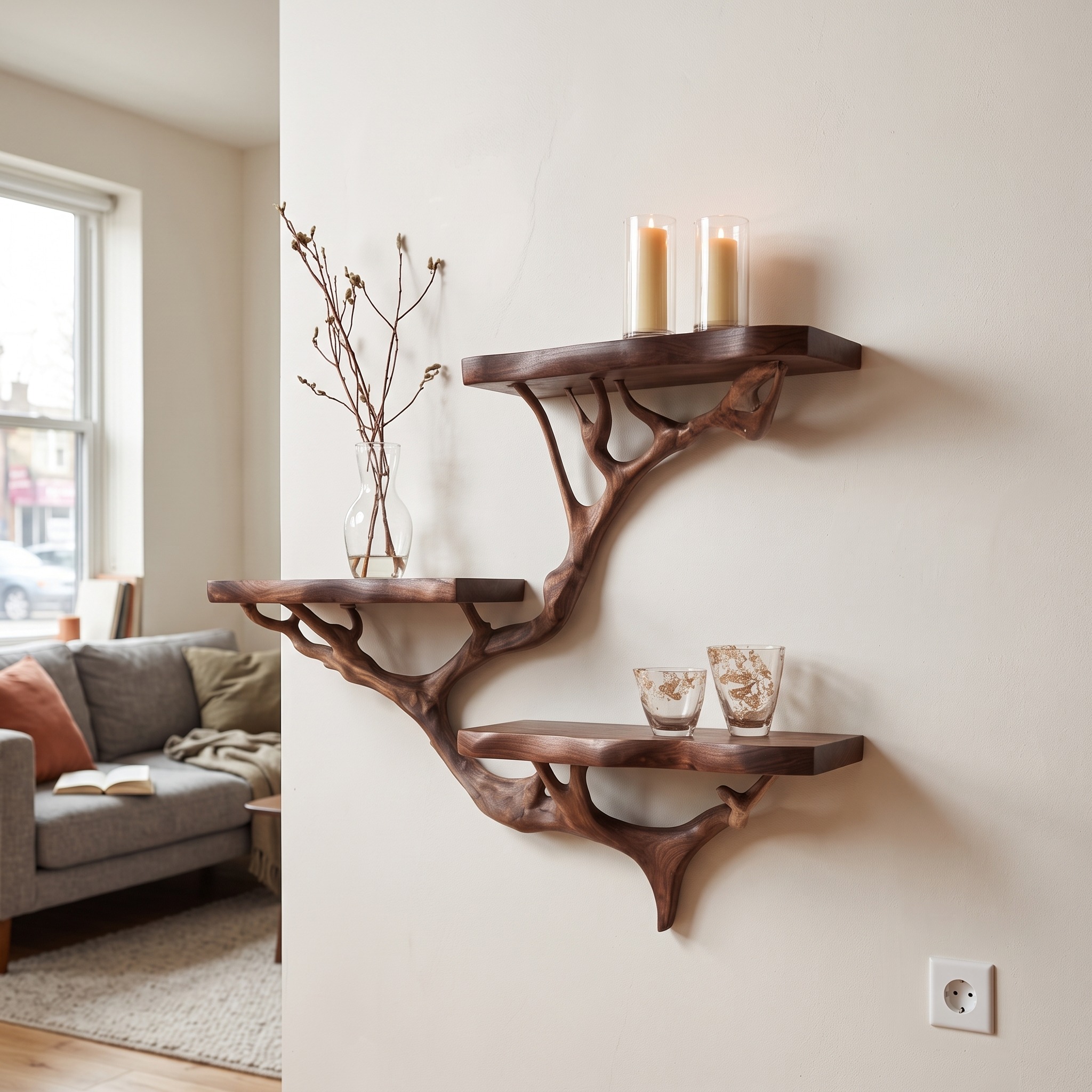 Rustic Floating Shelf Bedroom or Living Room