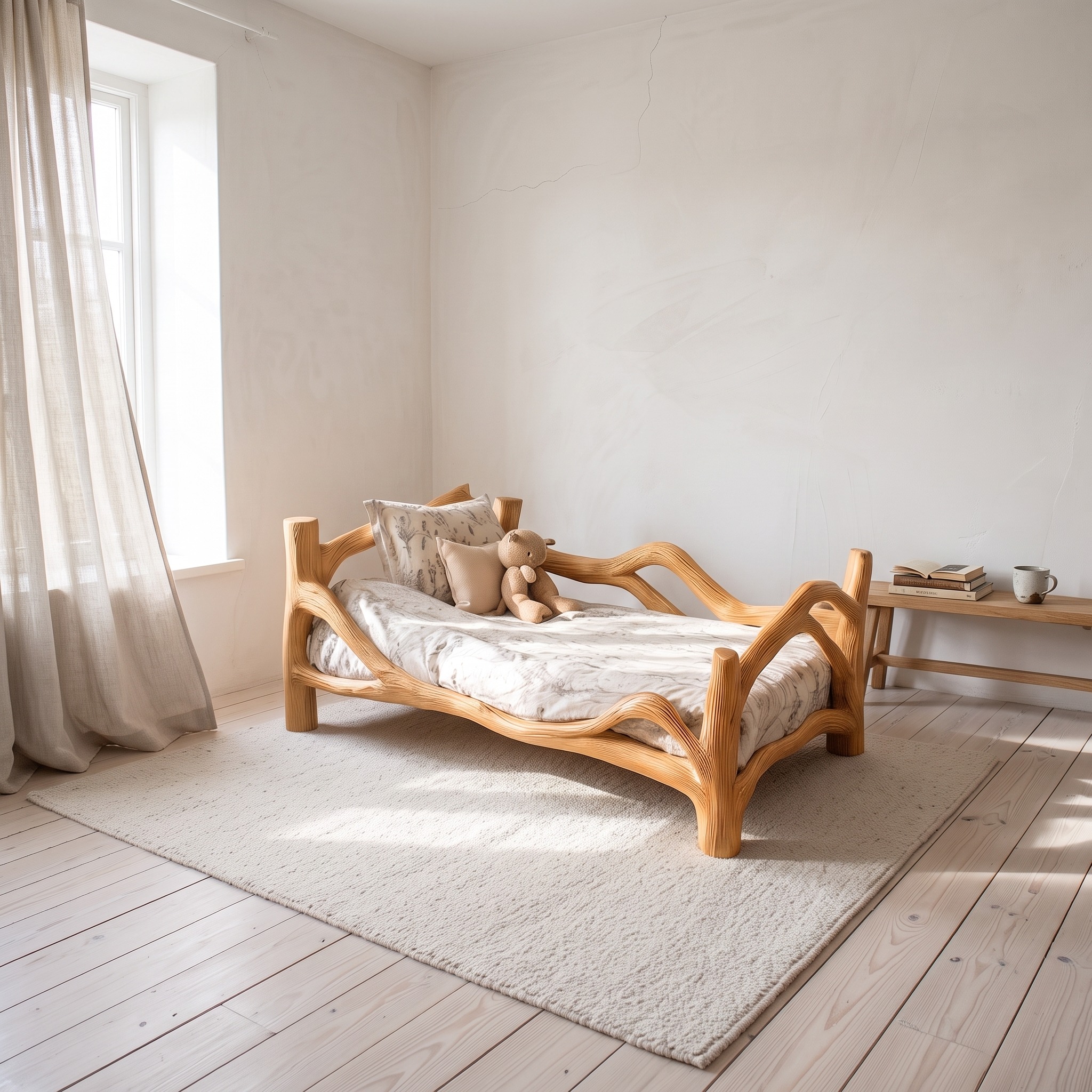 Rustic Kids Bed Nursery Space