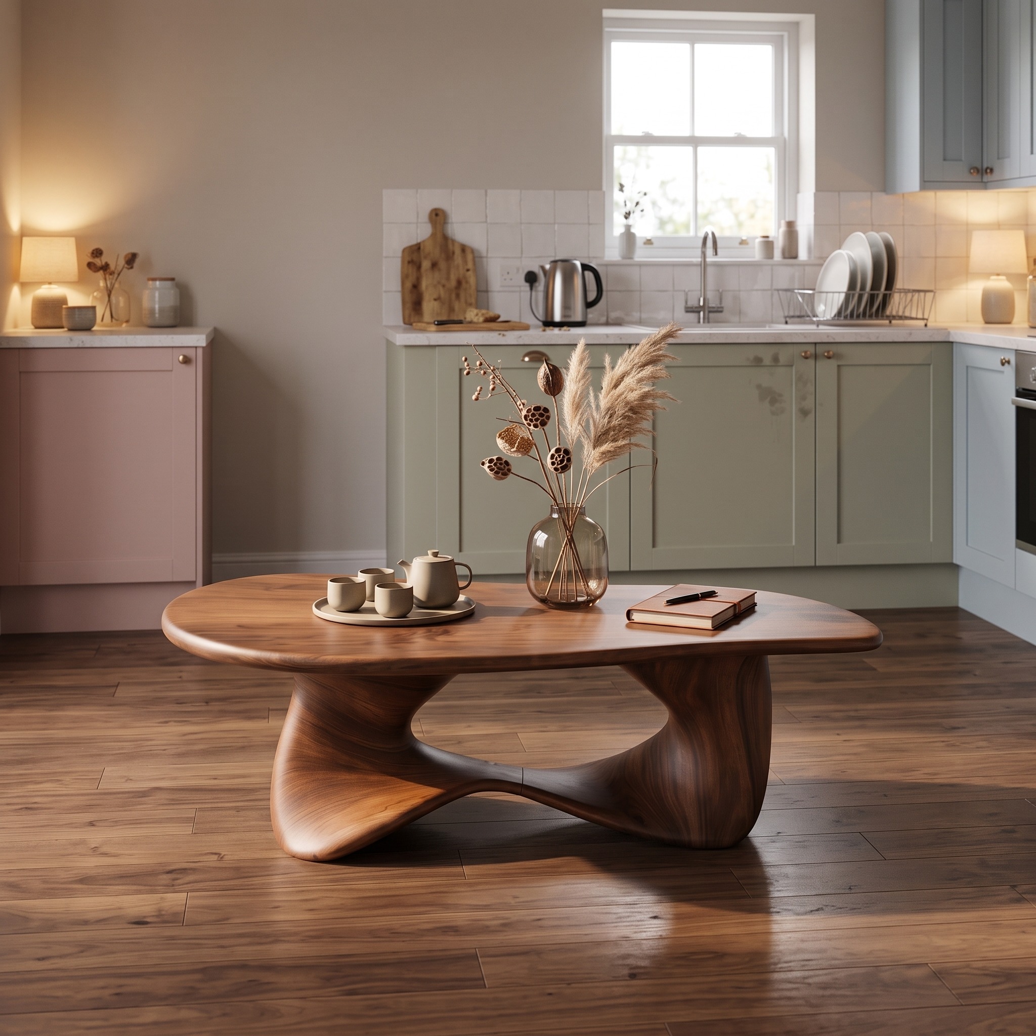 Rustic Low Table for Vintage Furniture Decor