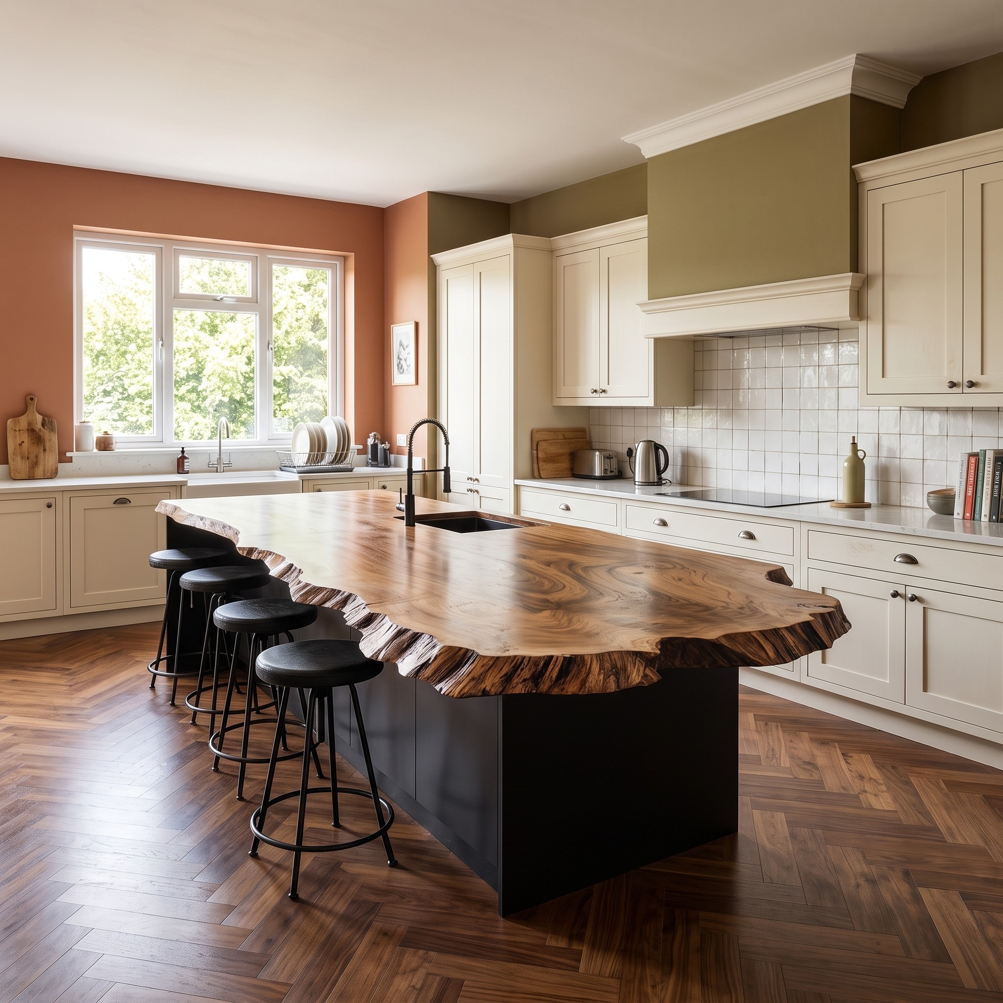 Rustic Luxury Handcrafted Kitchen Island Kitchen or Chef Studio