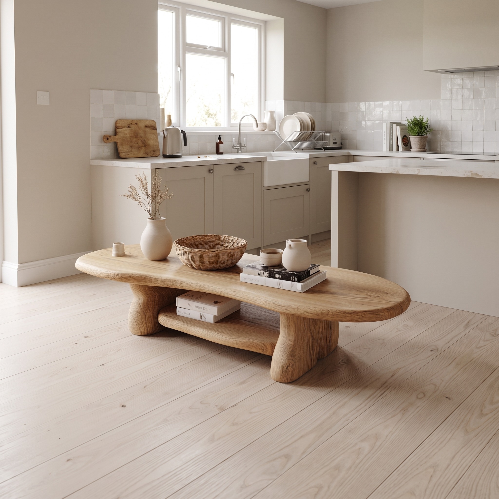 Rustic Minimal Coffee Table Living Room or Lounge Room