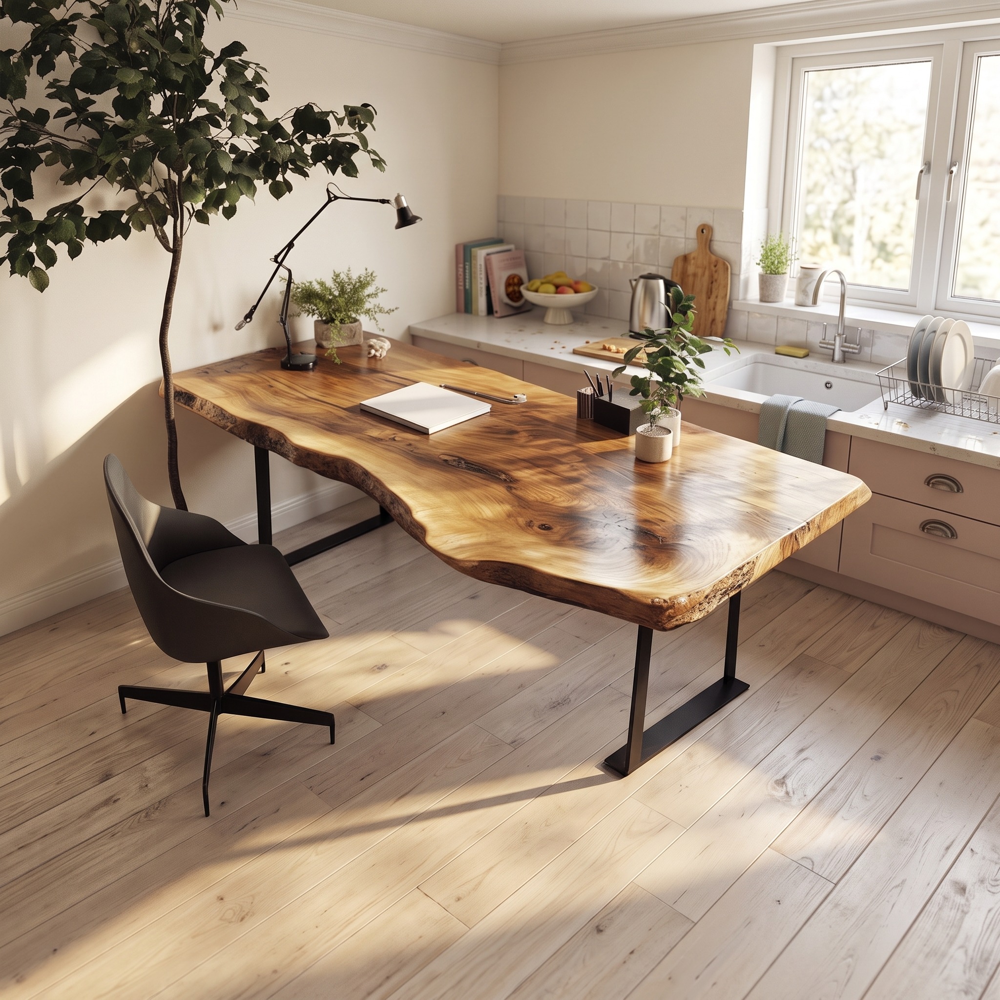 Rustic Modern Office Desk Bedroom and Office Room