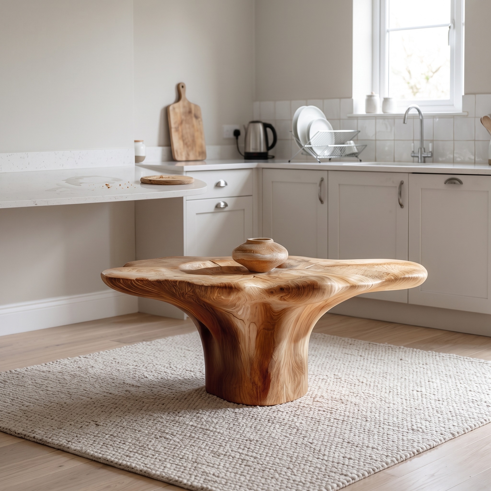 Rustic Mushroom Coffee Table Sitting Room