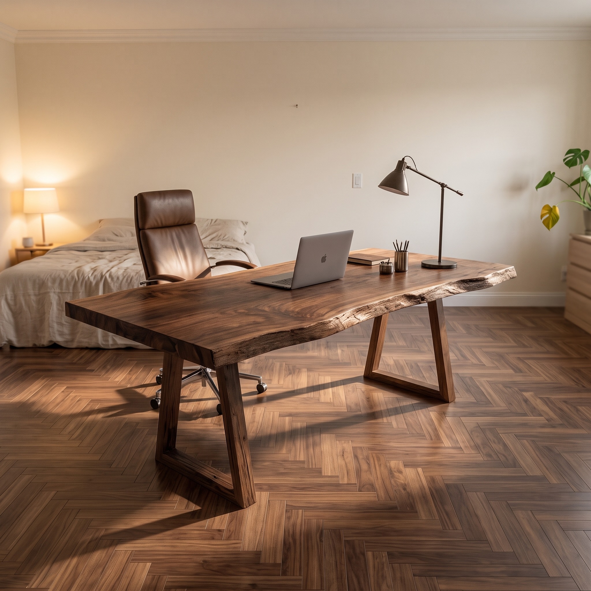 Rustic Natural Work Desk Bedroom and Creative Area