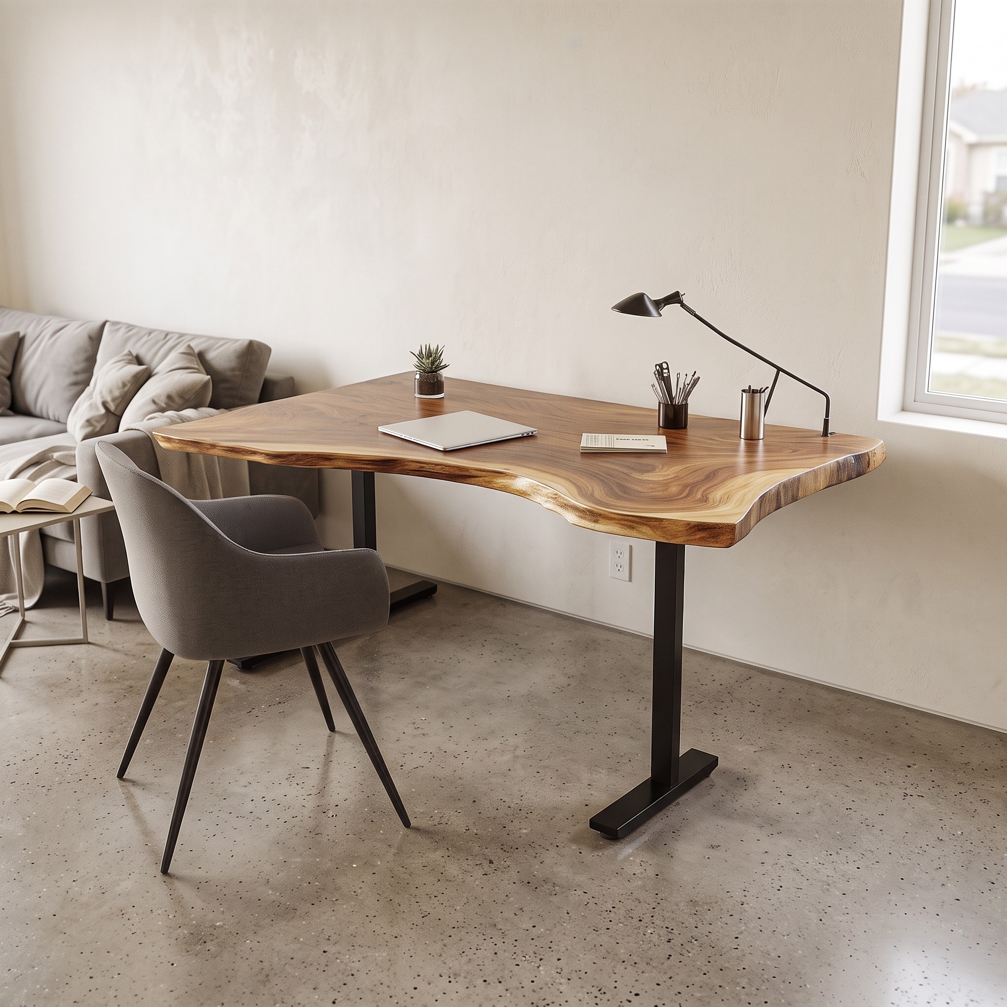 Rustic Office Desk Reading Room and Studio Room