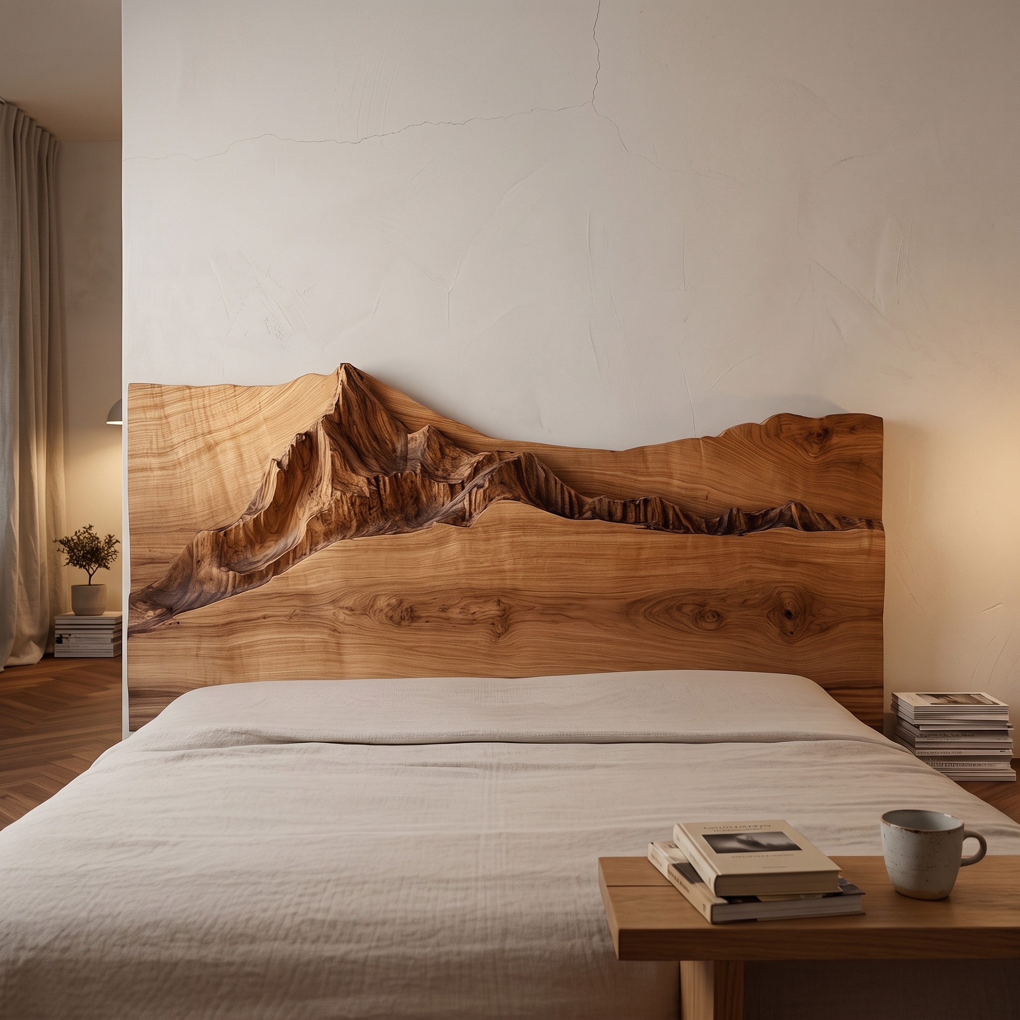 Rustic Organic Headboard for Bedroom or Relaxing Area