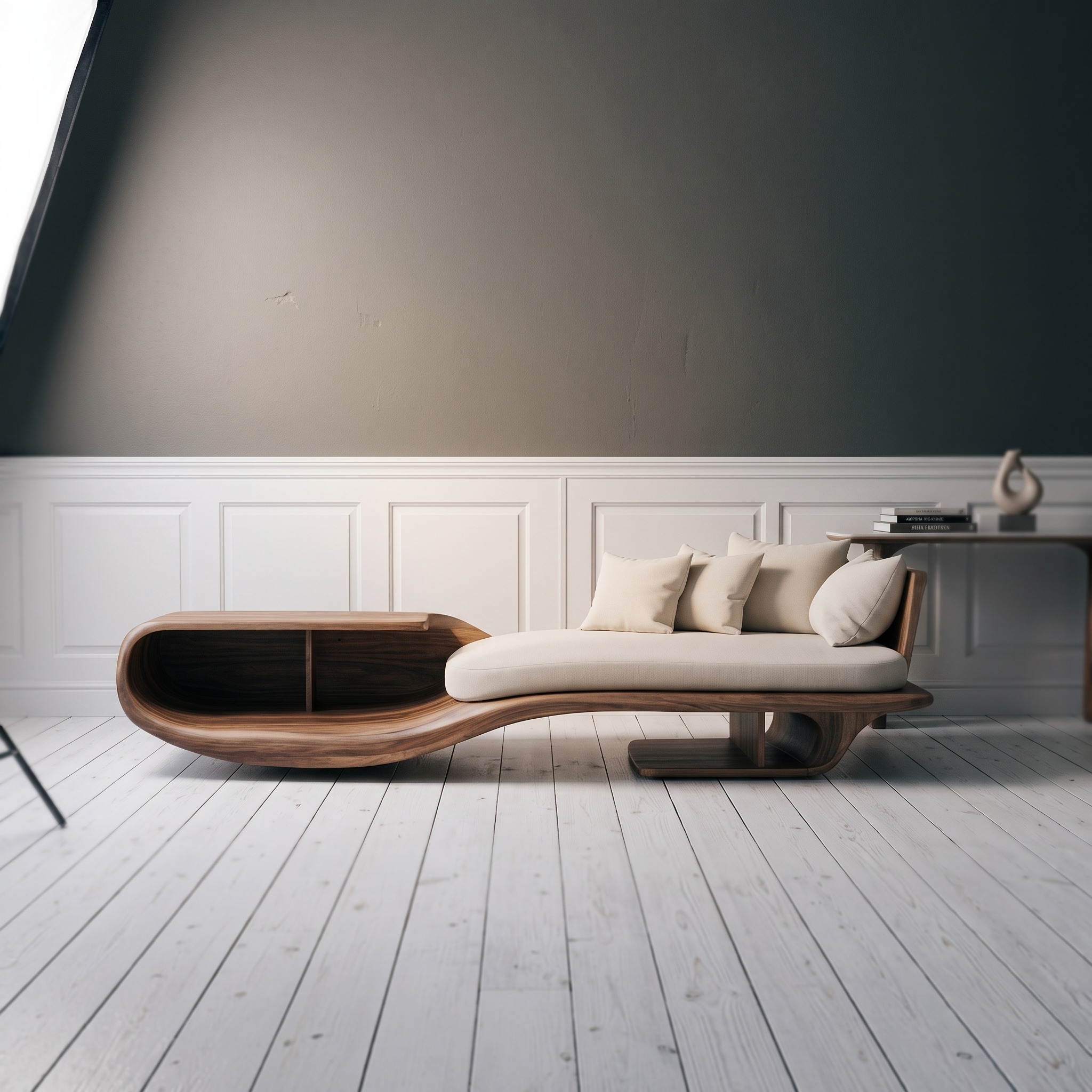 Rustic Solid Wood Garden Daybed for Entryway Furniture Styling