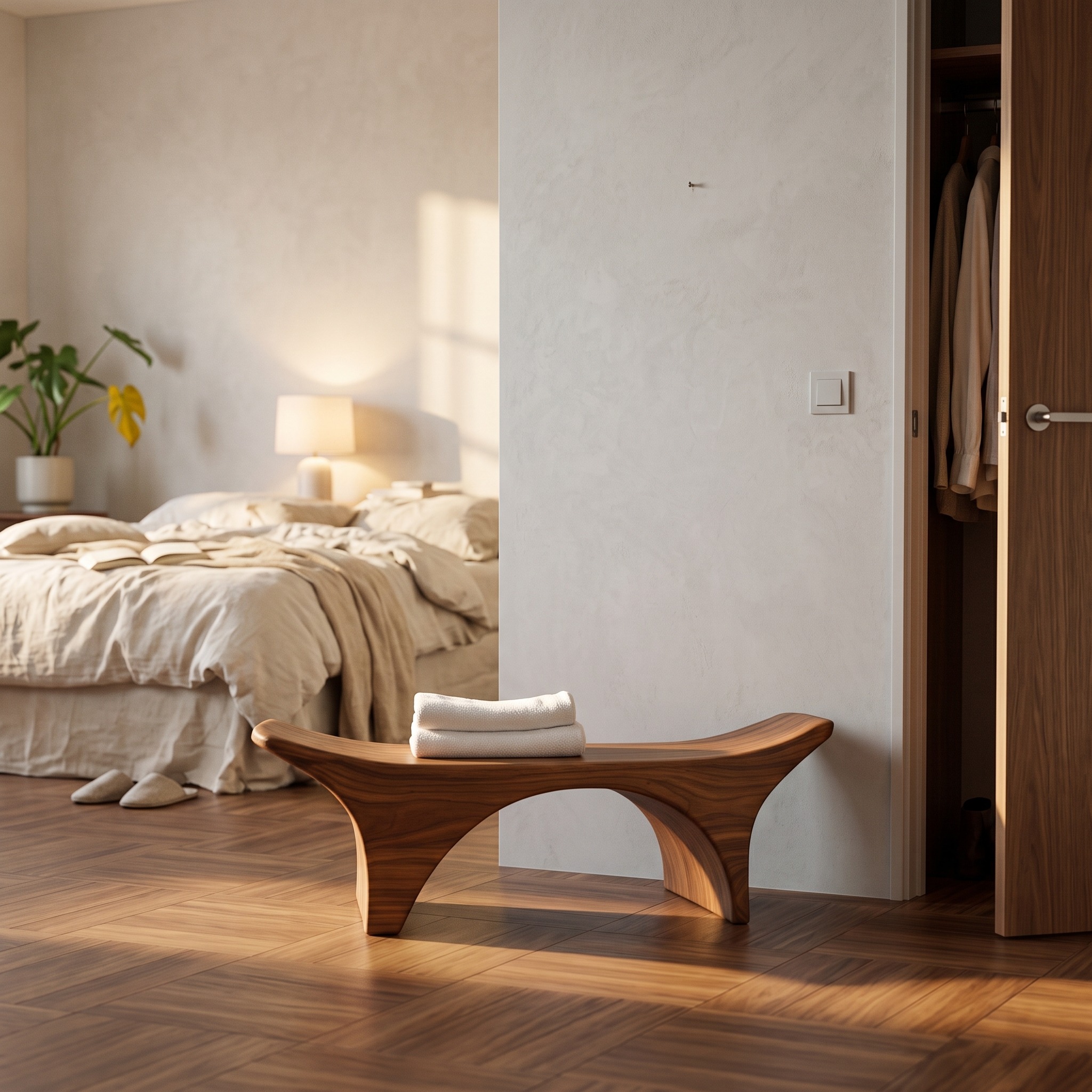 Rustic Spa Bench Bathroom Shower Seating Modern