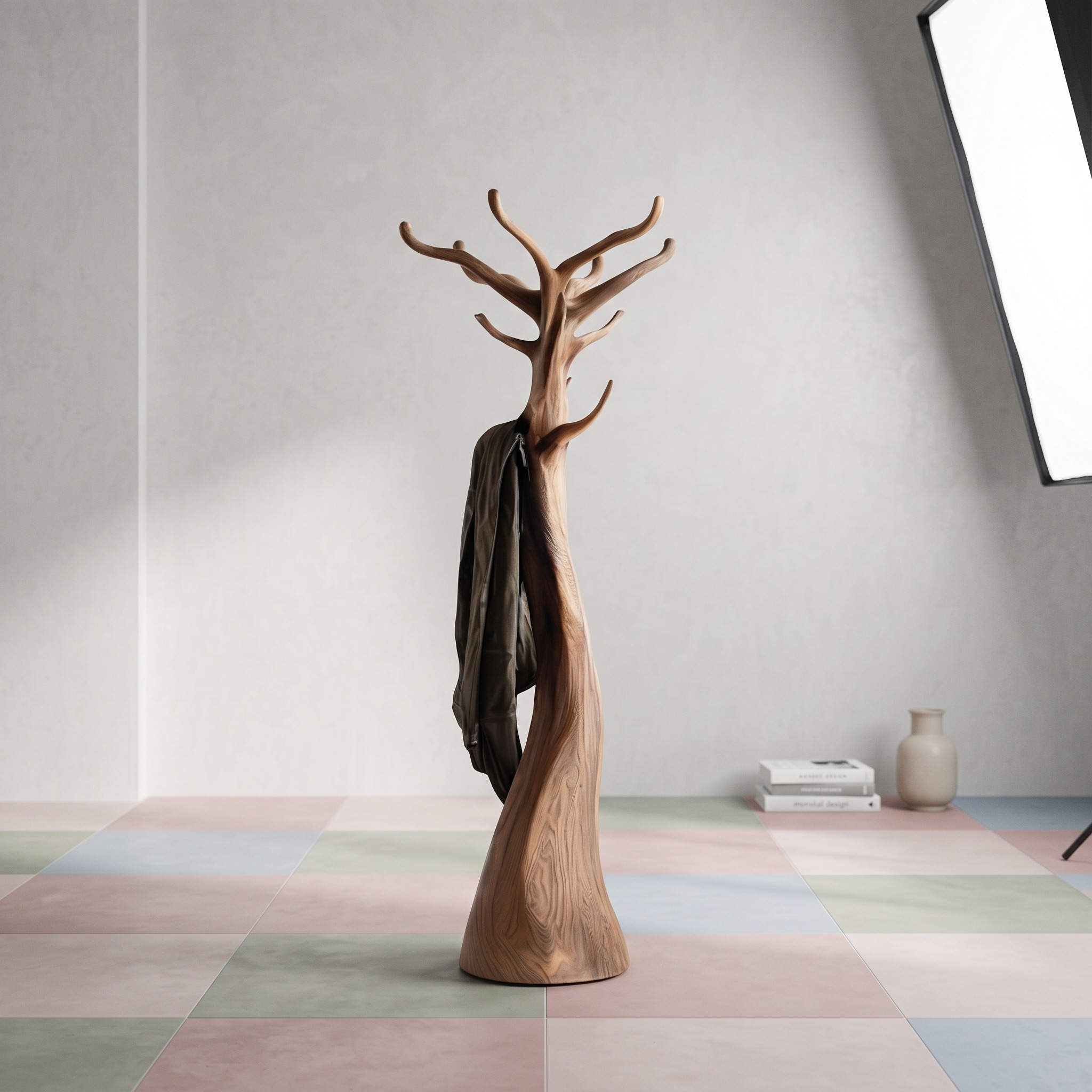 Rustic Tree Coat Stand Christmas Holiday Natural Room Display