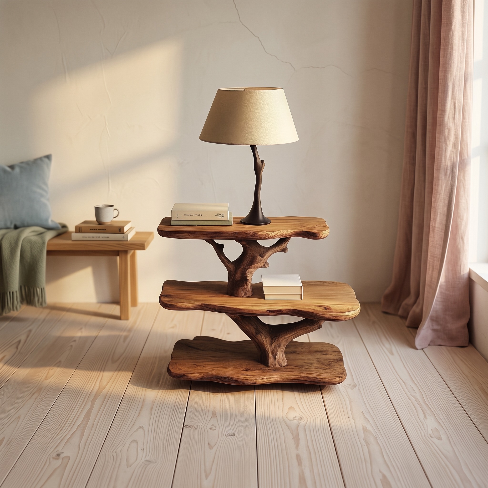 Rustic Tree Nightstand Bedroom and Guest Room