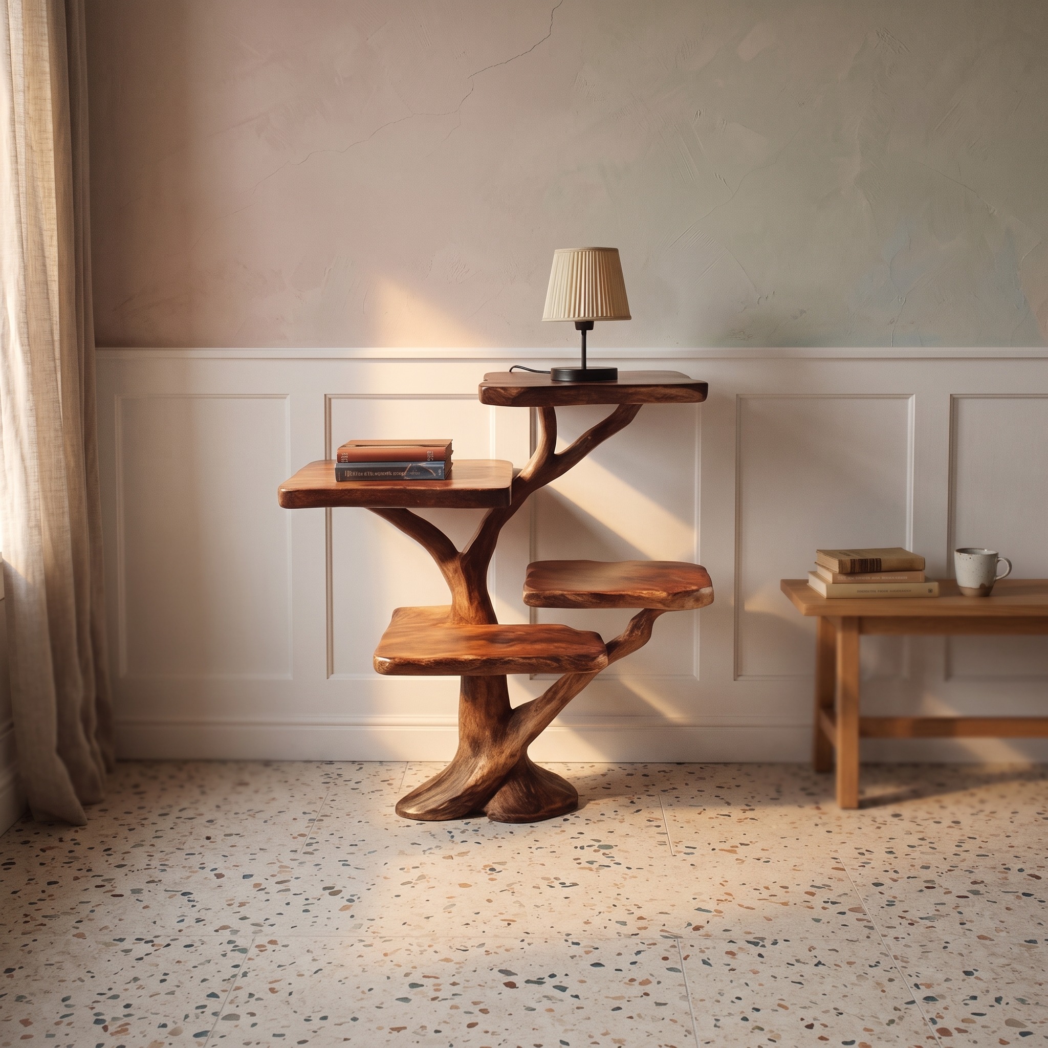 Rustic Tree Nightstand Bedroom and Living Room