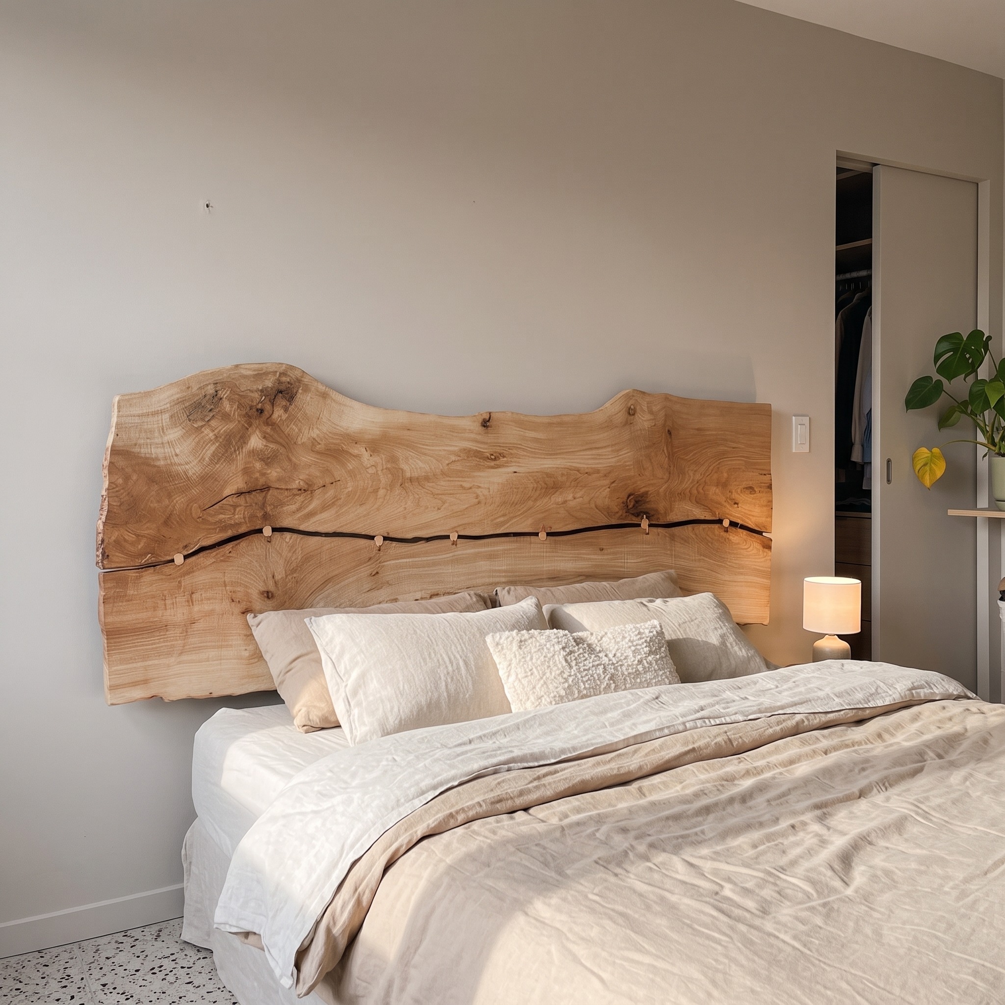 Rustic Wall Mounted Headboard for Bedroom and Home Space