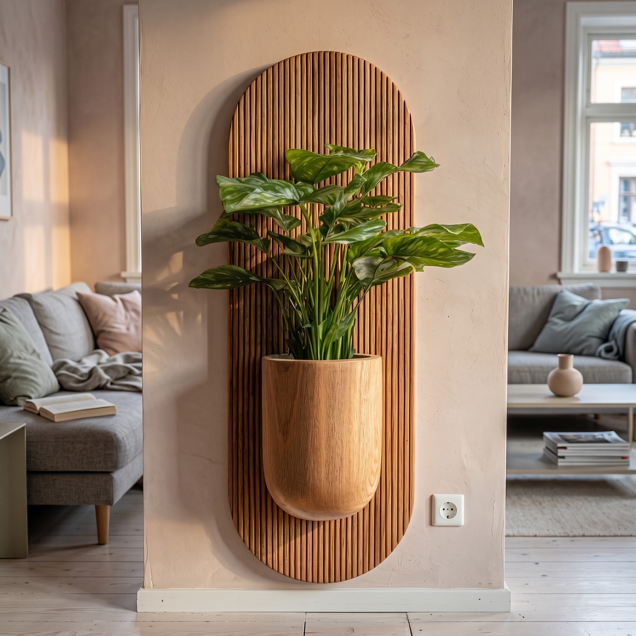 Rustic Wall Planter Living Room and Entryway