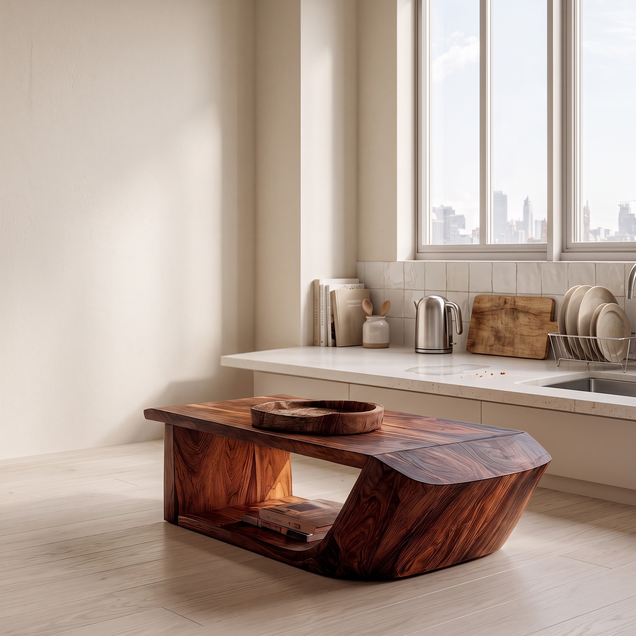 Rustic Wooden Coffee Table for Living Room and Lounge