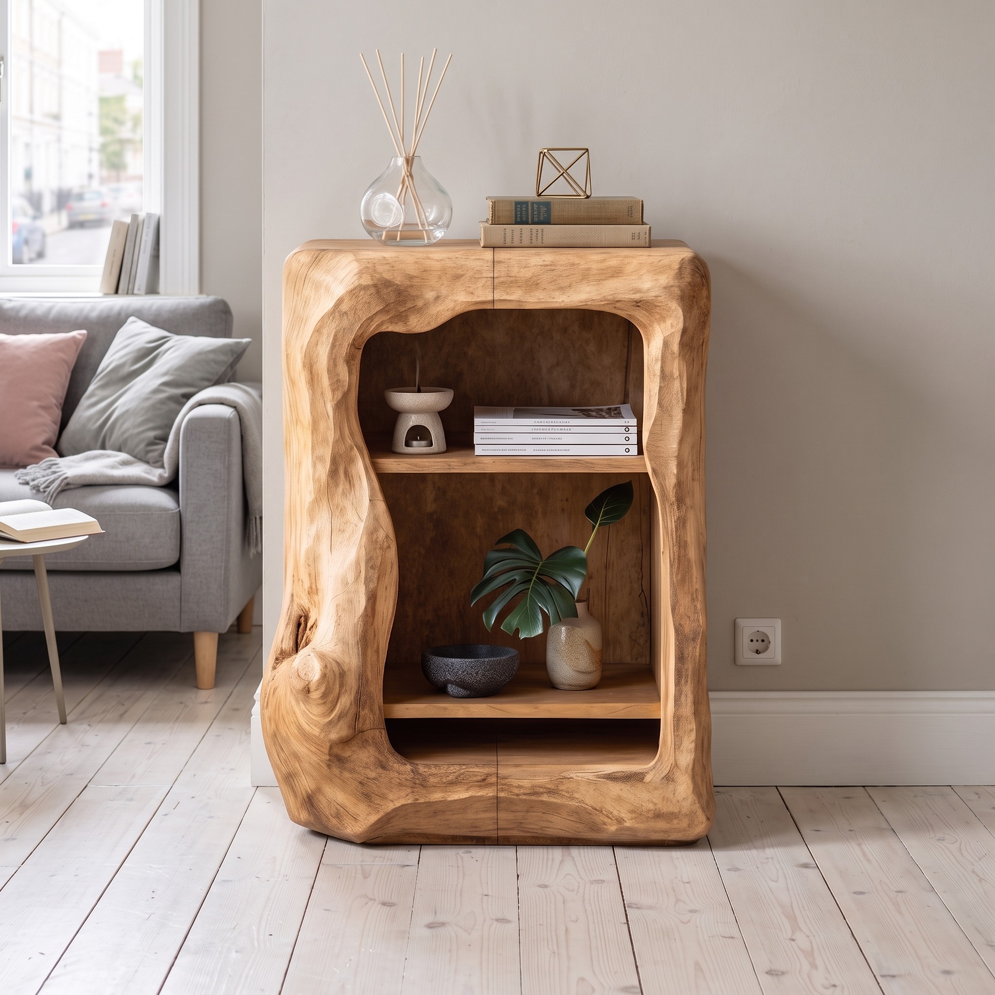 Rustic Wooden Nightstand Bedroom Furniture Essential