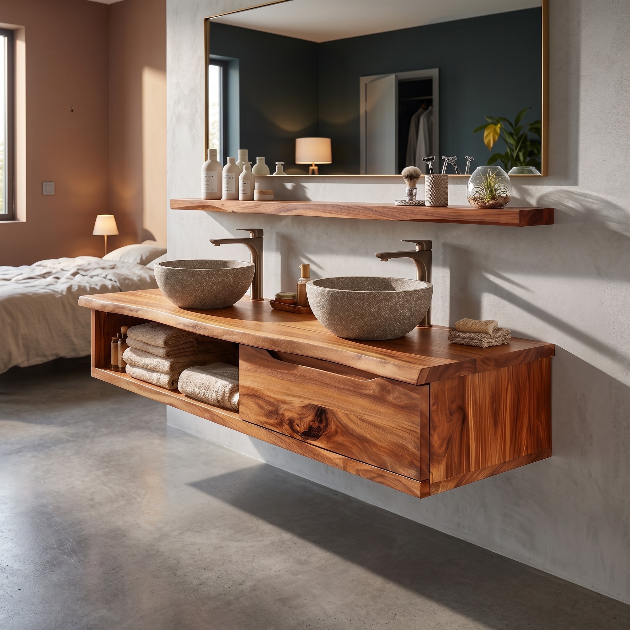Scandinavian Bathroom Storage Cabinet Family Bathroom