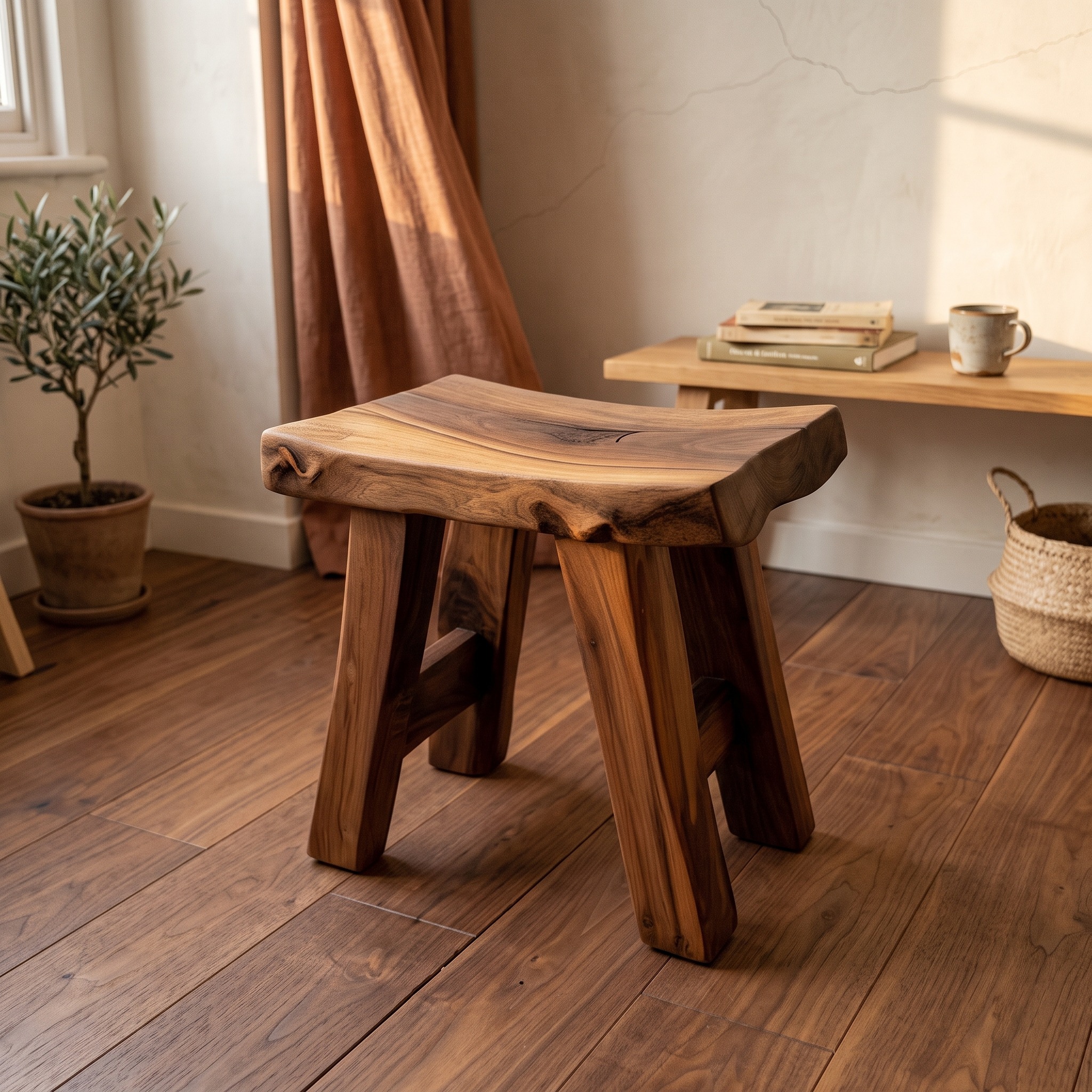 Shower Bench Natural Wood Shower Stool Chair