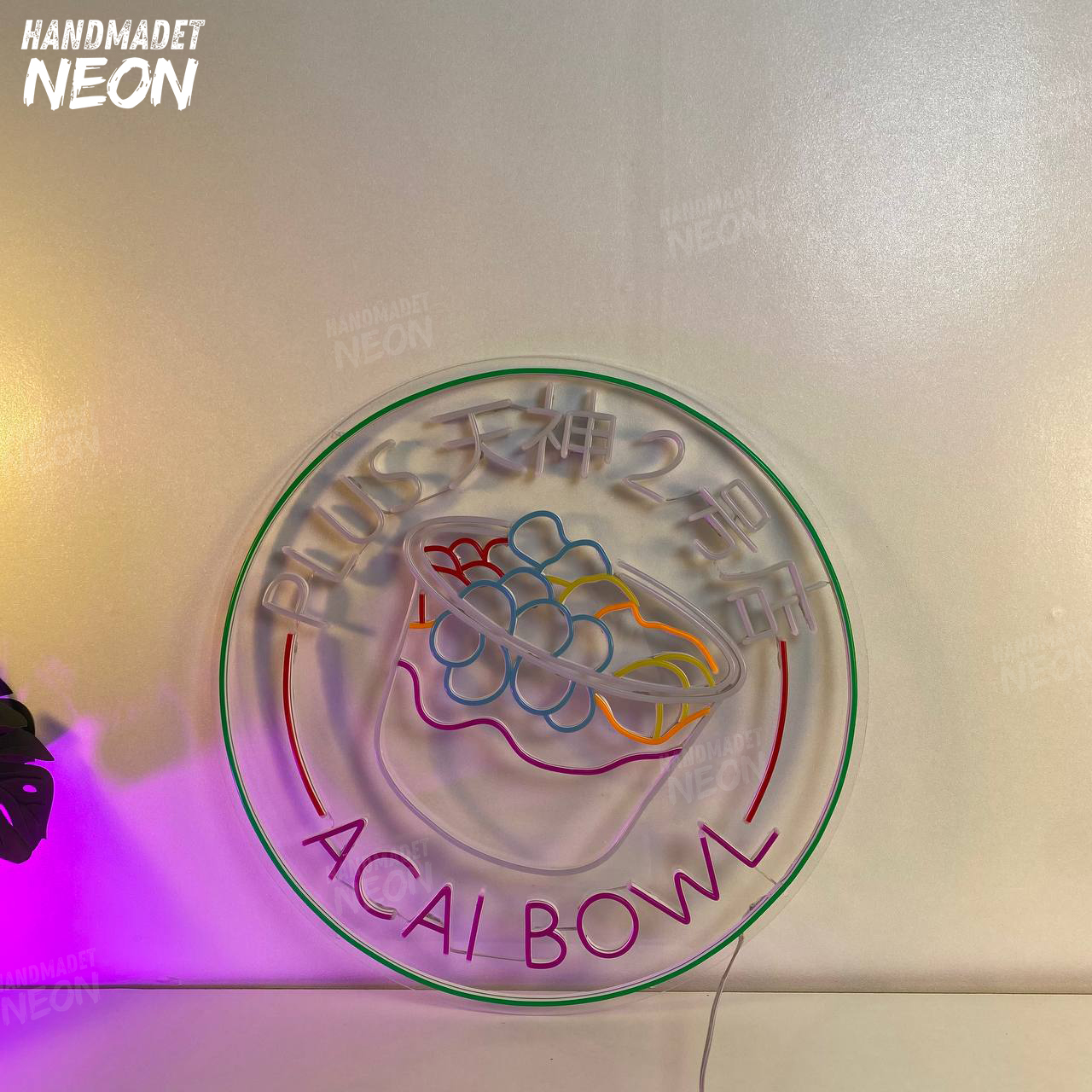 Open Acai Bowl Neon Sign – HandmadeT Neon Sign